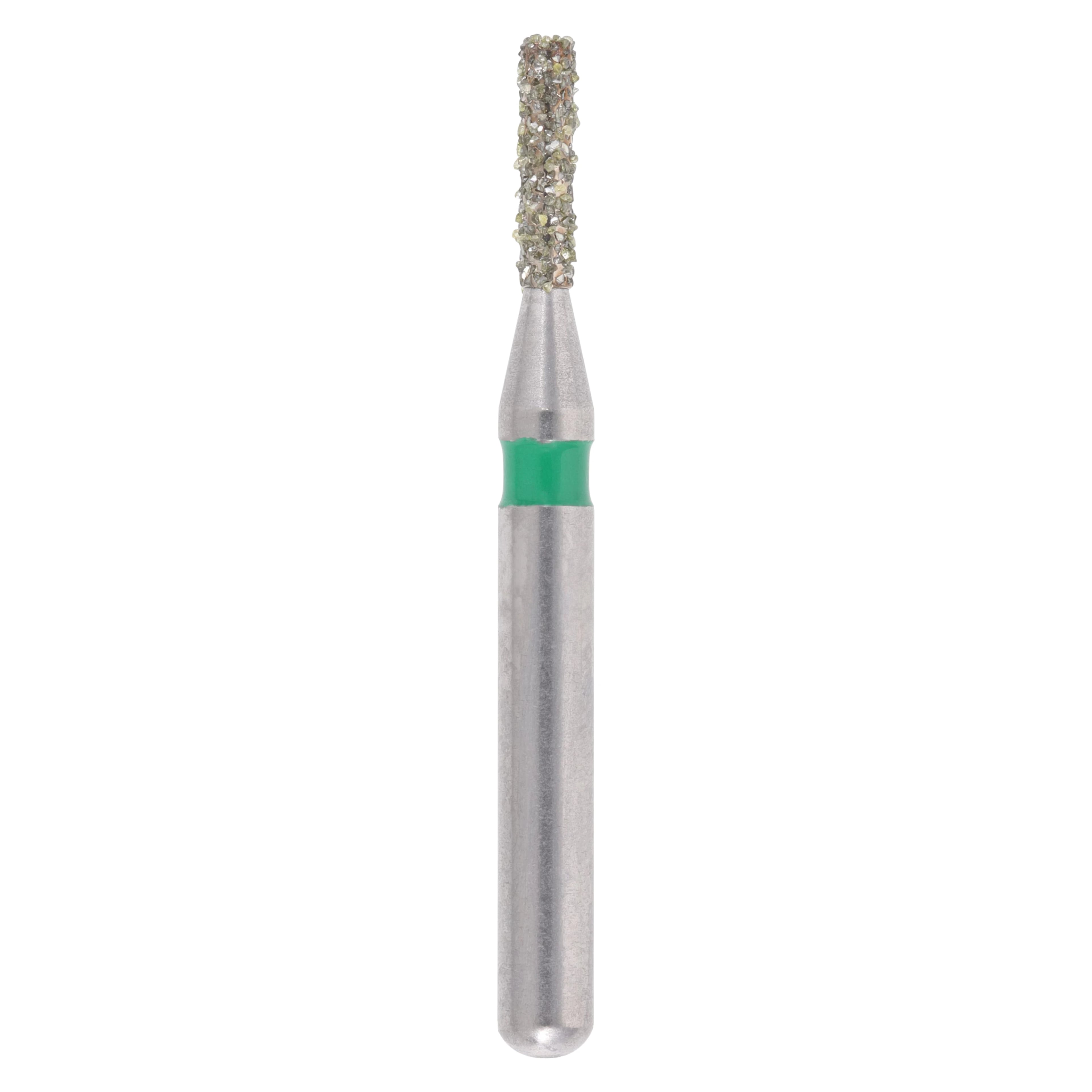 Meisinger SINGLES Diamond Bur, Friction Grip, Short Shank, Coarse Cylinder, 0710CS, 4.0 mm, 25/Package