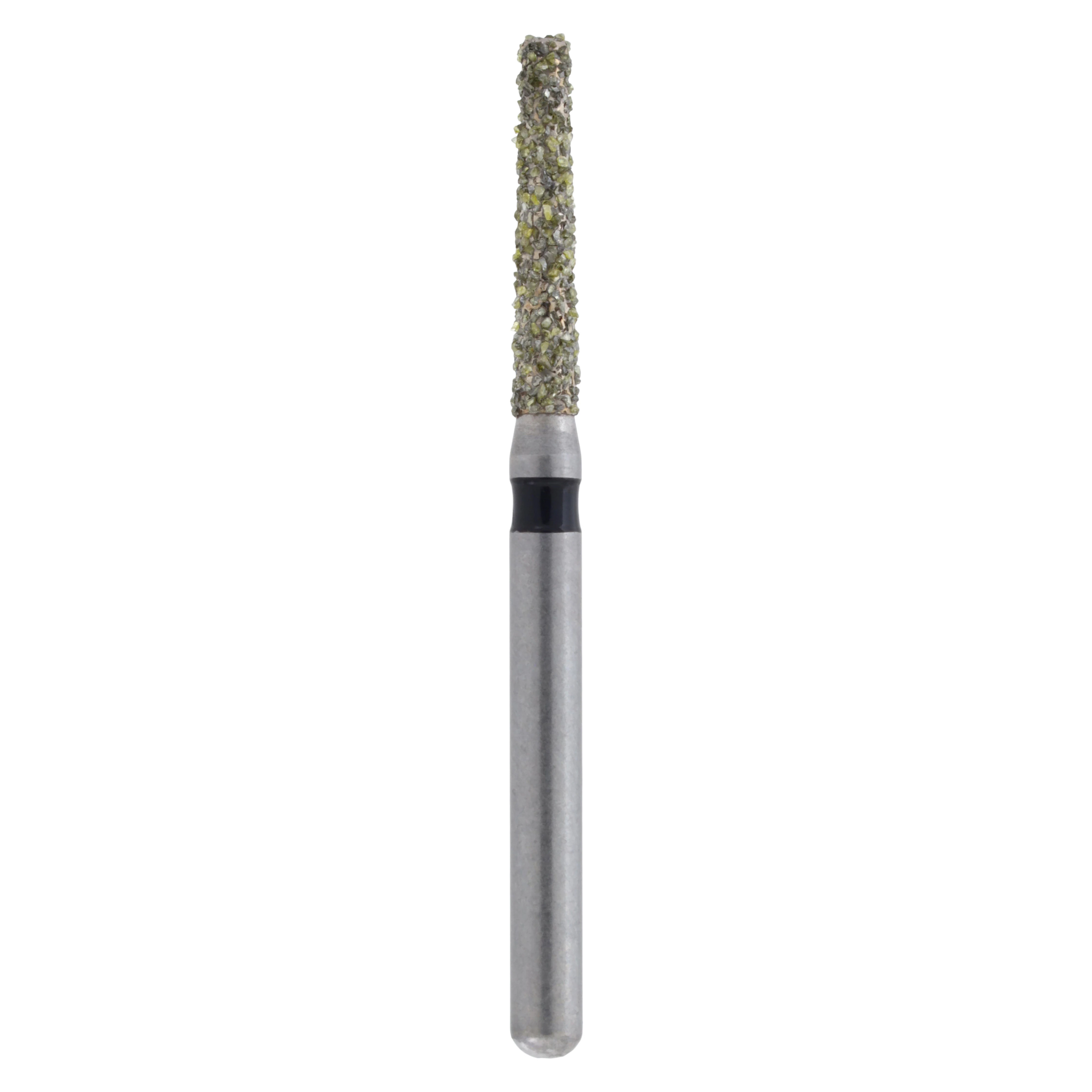 Meisinger Single-Use Sterile Diamond Bur, Friction Grip, Tapered Flat End, 0916.8C, 1.6 mm, Coarse, Green, 25/Pk