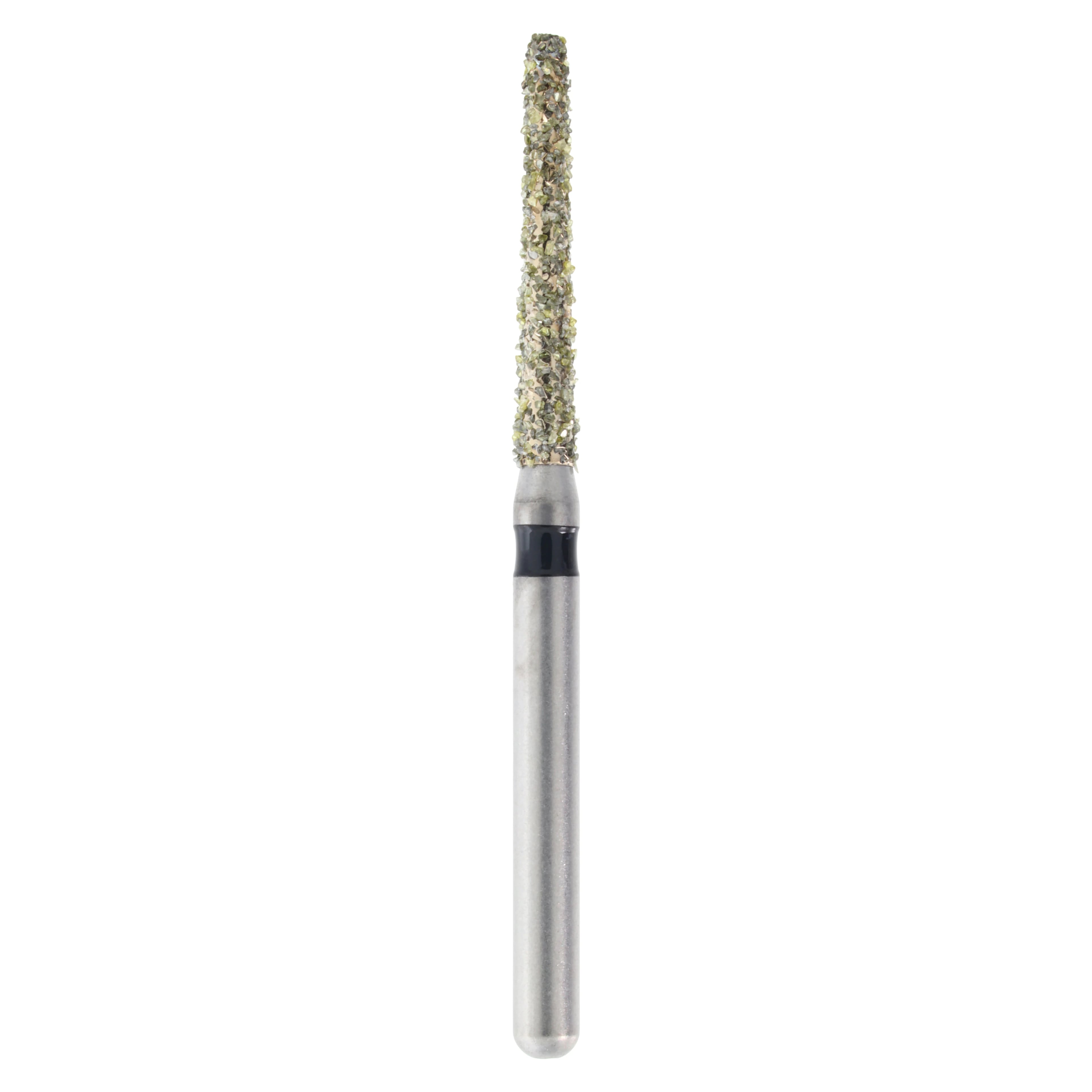 Meisinger Singles Disposable Diamond Bur, Friction Grip, Round End Taper, 1116.10C, 1.6 mm Head, Coarse, Green, 25/Pk