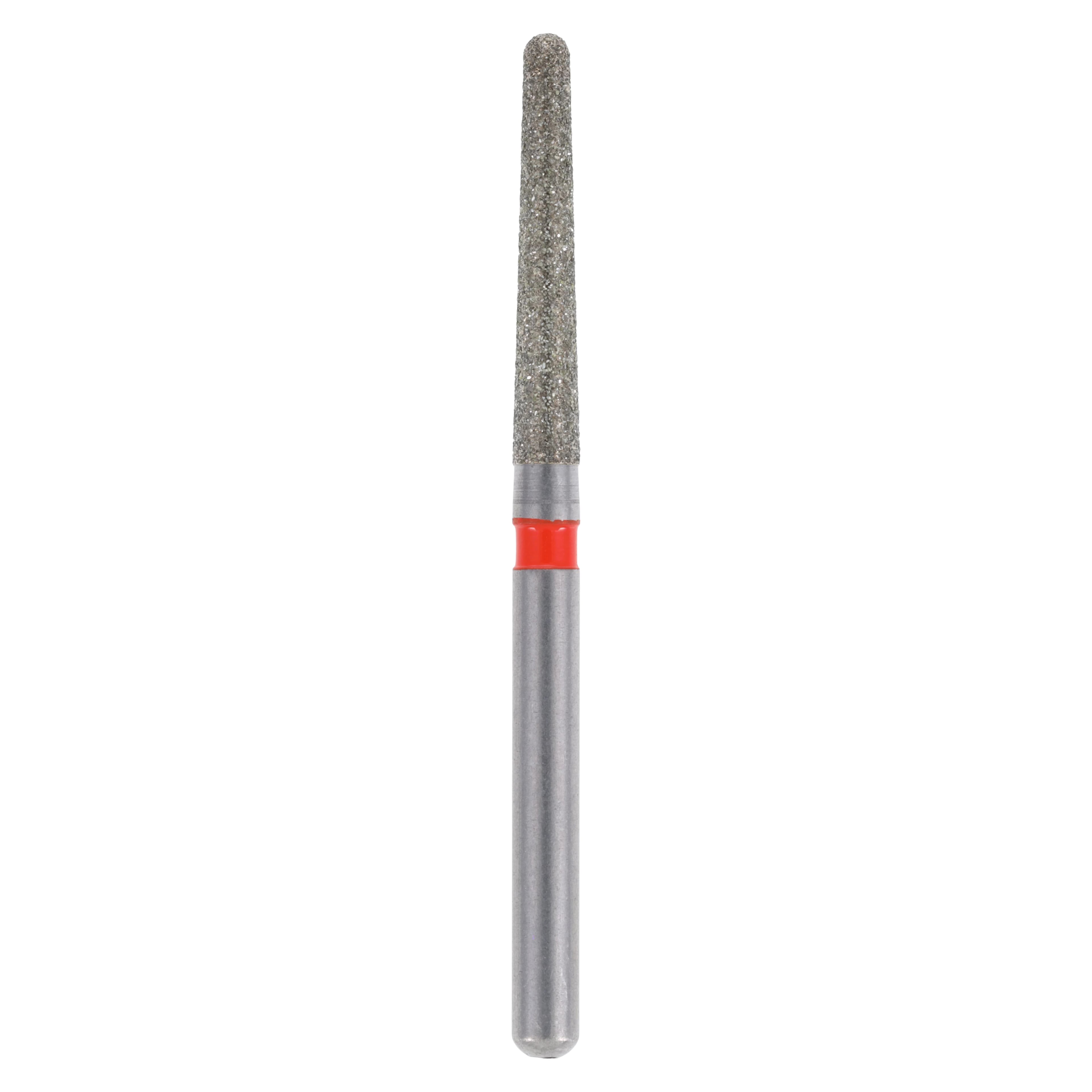 Meisinger Single-Use Sterile Diamond Bur, FG, Tapered Round End, #1116.10F, 1.6 mm, Fine, Red, 25/Pk