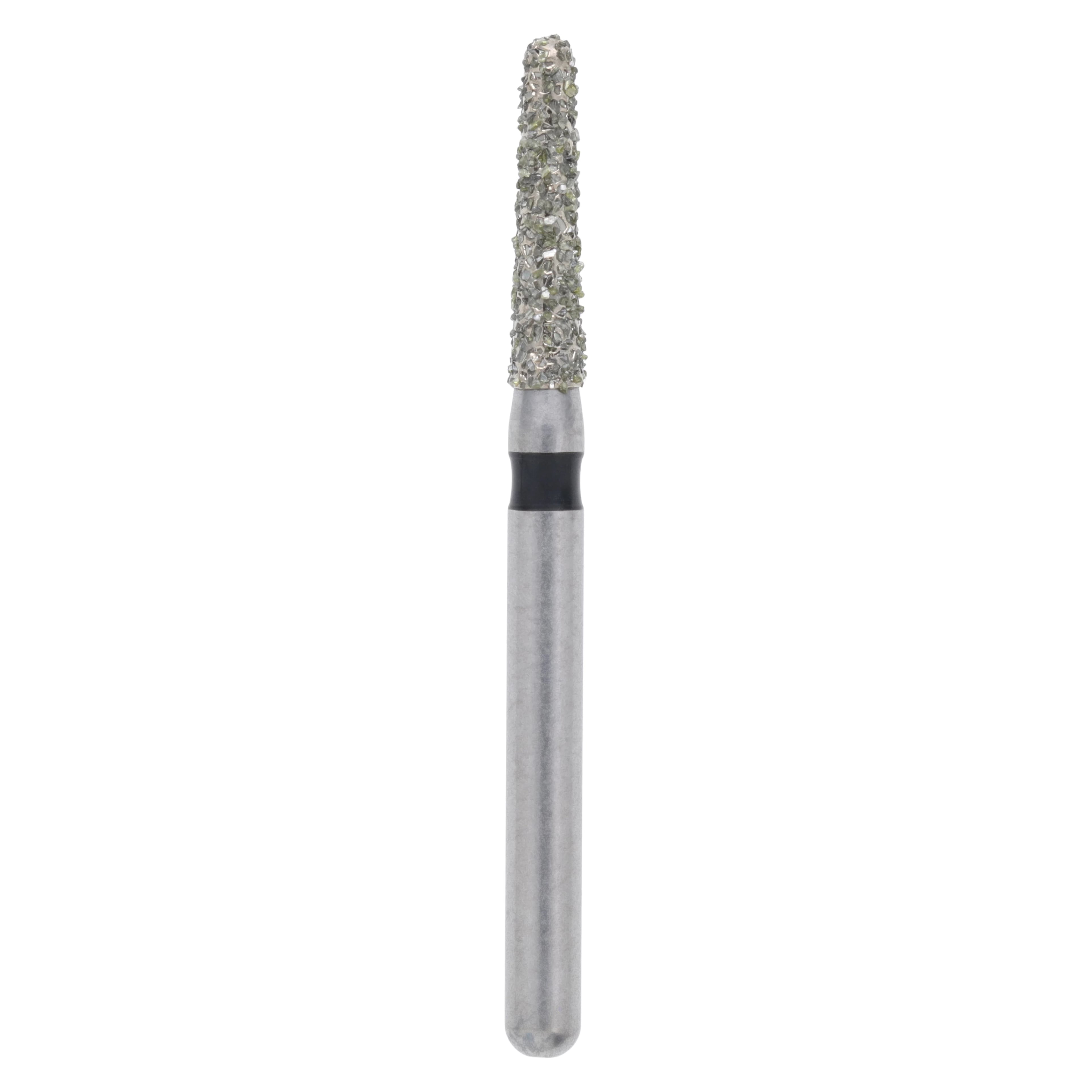Meisinger Single-Use Sterile Diamond Burs, FG, Tapered Round End, #1116.7C, 1.6 mm, Coarse, Green, 25/Pk