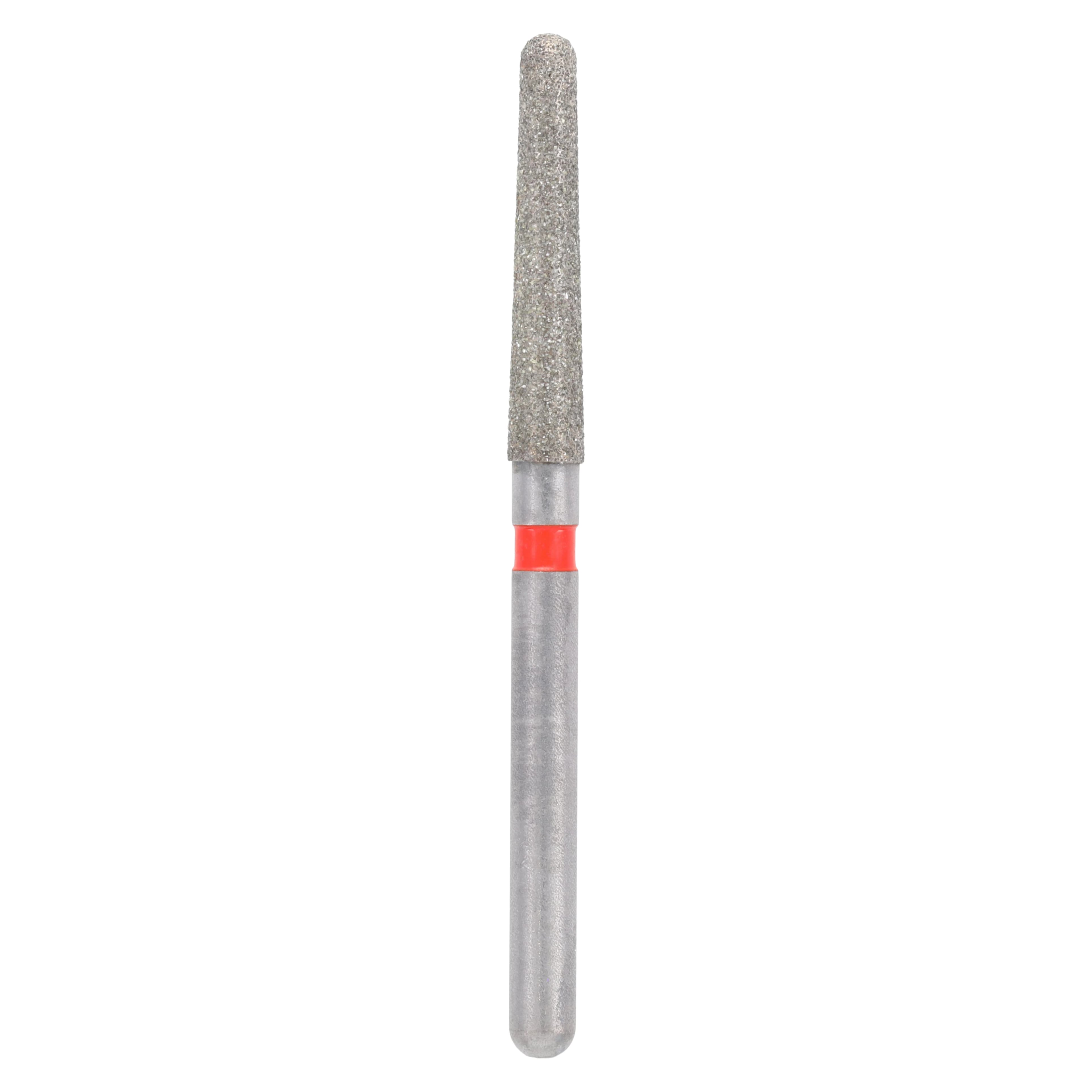 Meisinger Single-Use Sterile Diamond Bur, Friction Grip, Tapered Round End, Fine, Red, 1.8 mm, 25/Pk, 1118.9F