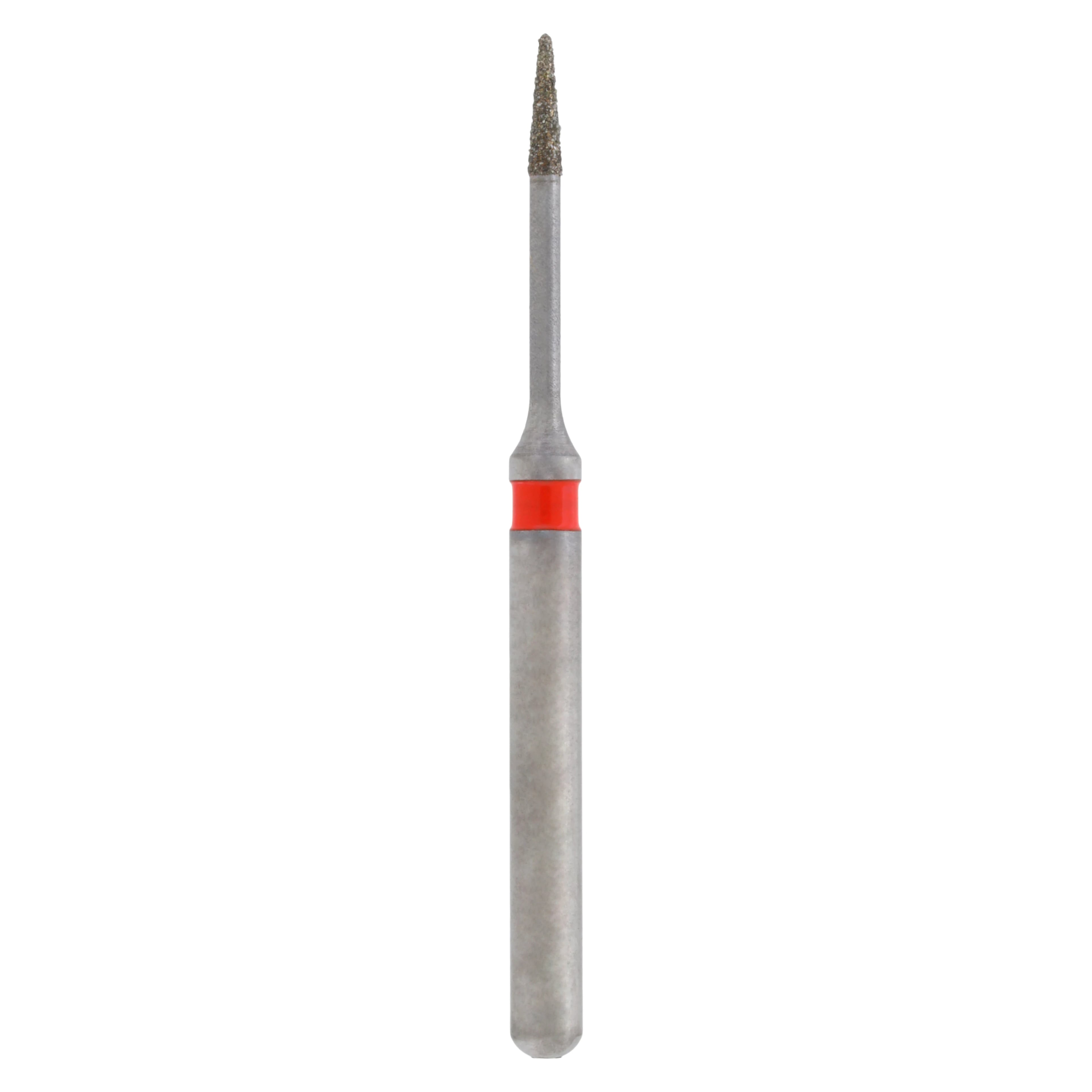 Meisinger Single-Use Sterile Diamond Bur, FG, Needle, #1310.3F, 0.8 mm, Fine, Red, 25/Pk