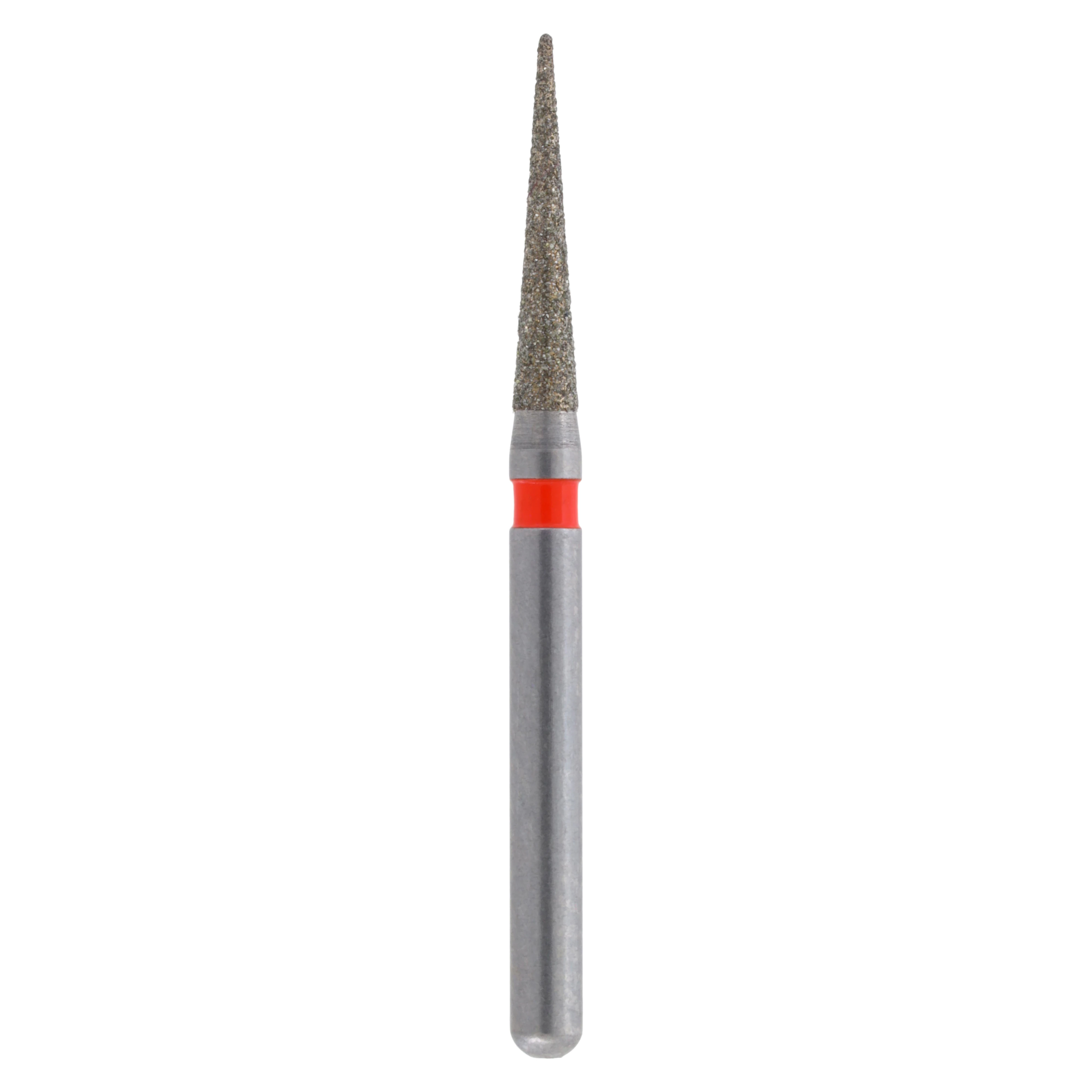 Meisinger Single-Use Sterile Diamond Bur, Friction Grip, Needle, Fine, 1.4 mm, Red, 25/Pk, 1314.8F