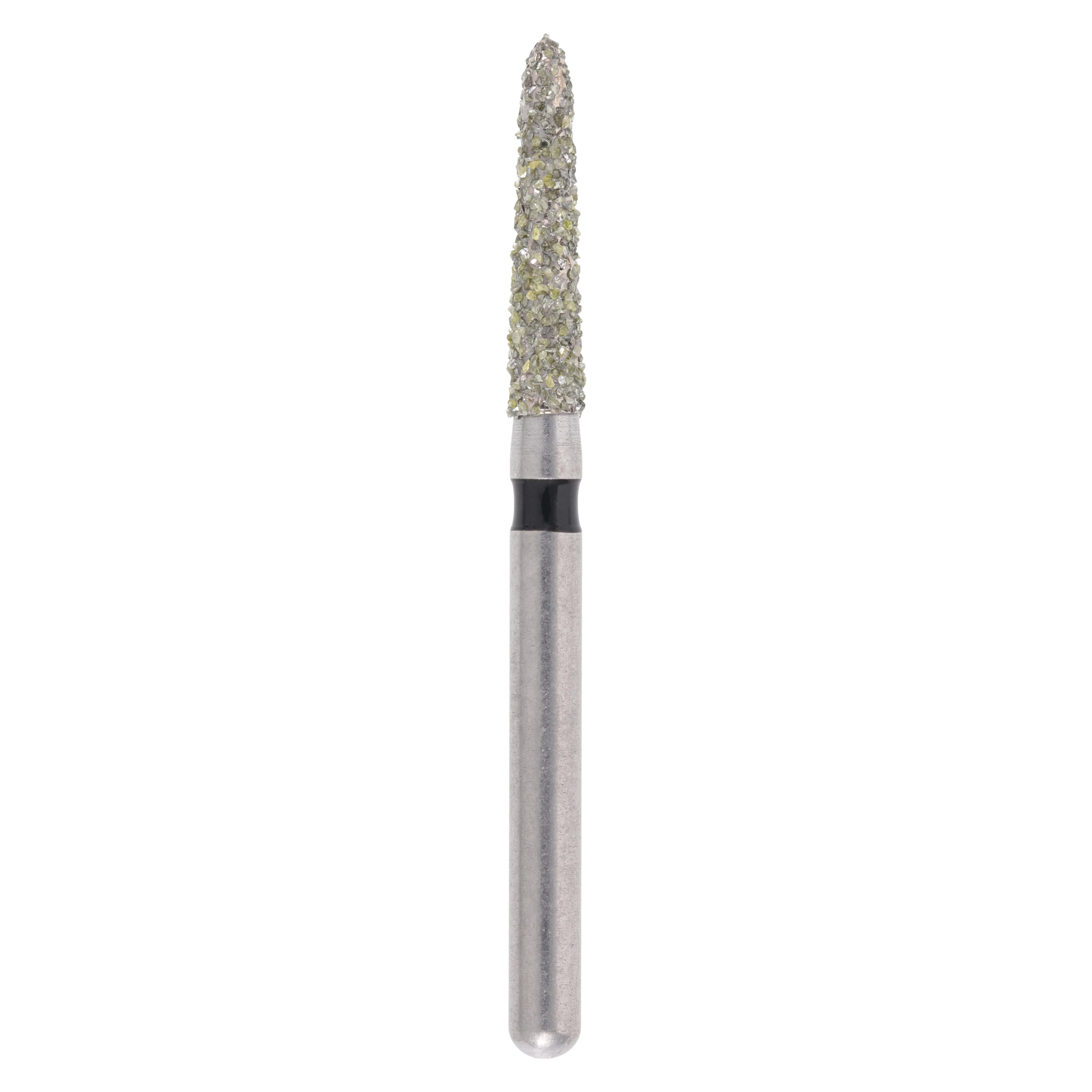 Meisinger Singles Disposable Diamond Bur FG, Pointed Taper, Super Coarse, #1718.8C, 1.8mm Diameter, 8mm Length, 25/Bx