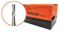 Meisinger FG Sterile-Packed Carbide Bur, #34 (HM2-008-FG), Inverted Cone, Friction Grip, 25/Pack