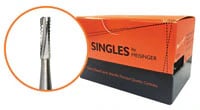 Meisinger FG Sterile-Packed Carbide Bur #56, Friction Grip, Cylinder, 25/Pack, HM21-009-FG