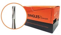 Meisinger Singles Sterile Carbide Bur FG #557, Cylinder, 1.0 mm, 25/Pk, HM31-010-FG