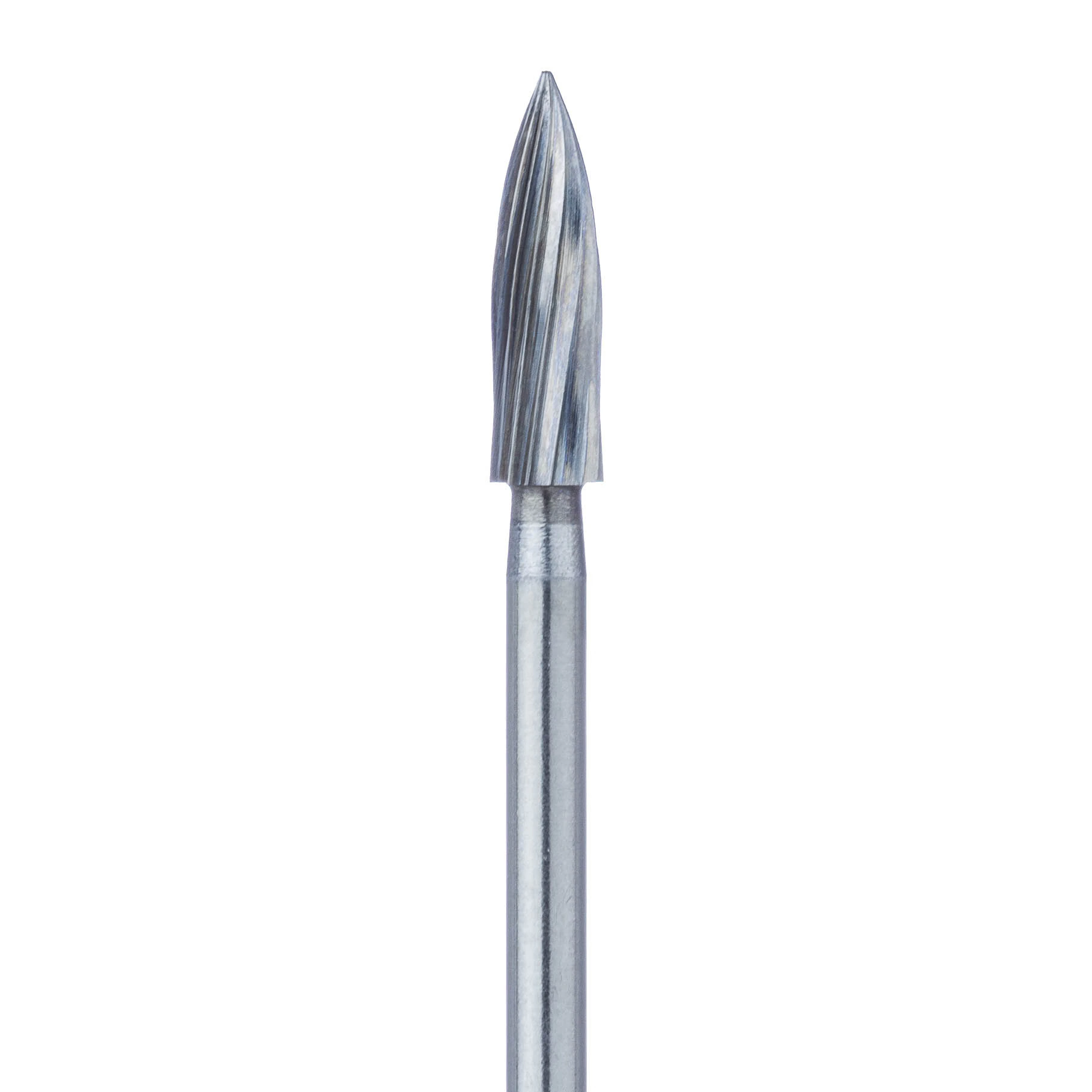 Meisinger FG Trimming & Finishing Carbide Bur, Fine 8-12 Flutes, Flame XXL, 2.3mm, Friction Grip, Surgical, 5/Pack, HM48L-023-SU