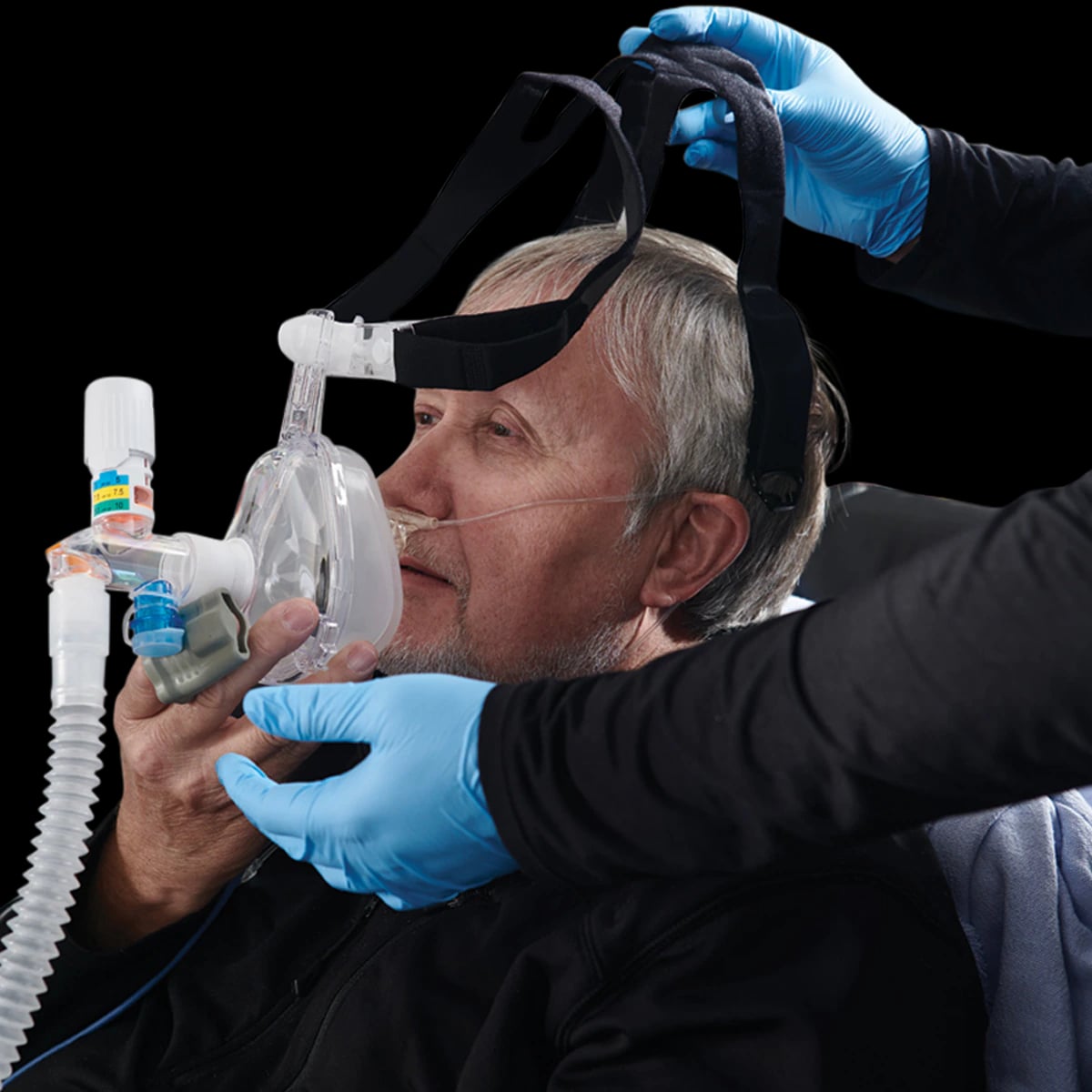 Pulmodyne O2-MAX Emergency CPAP System with BiTrac ED Mask, Adult Medium, Disposable, 10/Case