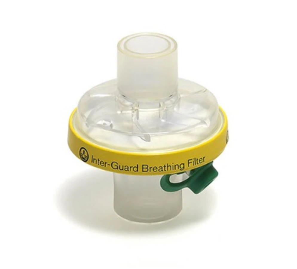 InterGuard Breathing Filter with Luer Port, Sterile, 50/Box