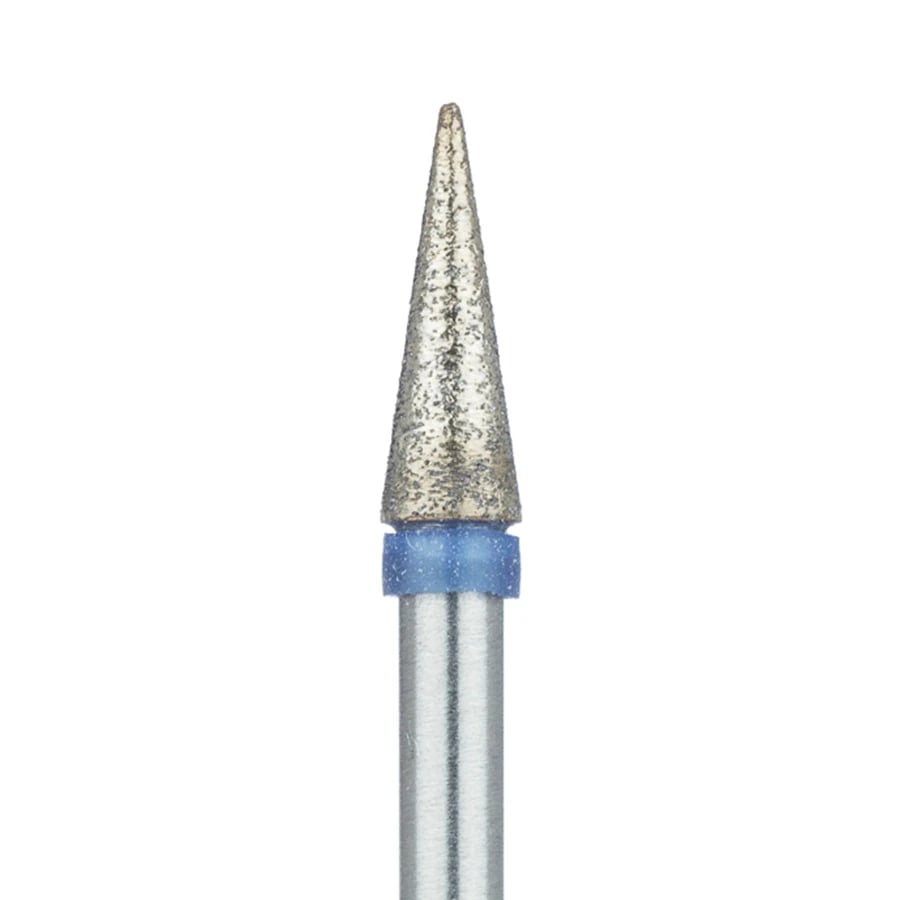 Meisinger 852S-031 HP Sintered Diamond Bur, Christmas Tree (Round End Taper), Medium Grit, 3.1 mm, 1/Pk