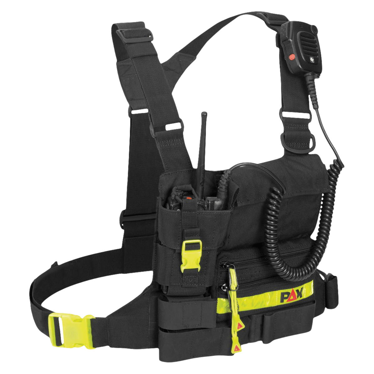 Pax USA Radio Harness, Large, Black Buckle Closure