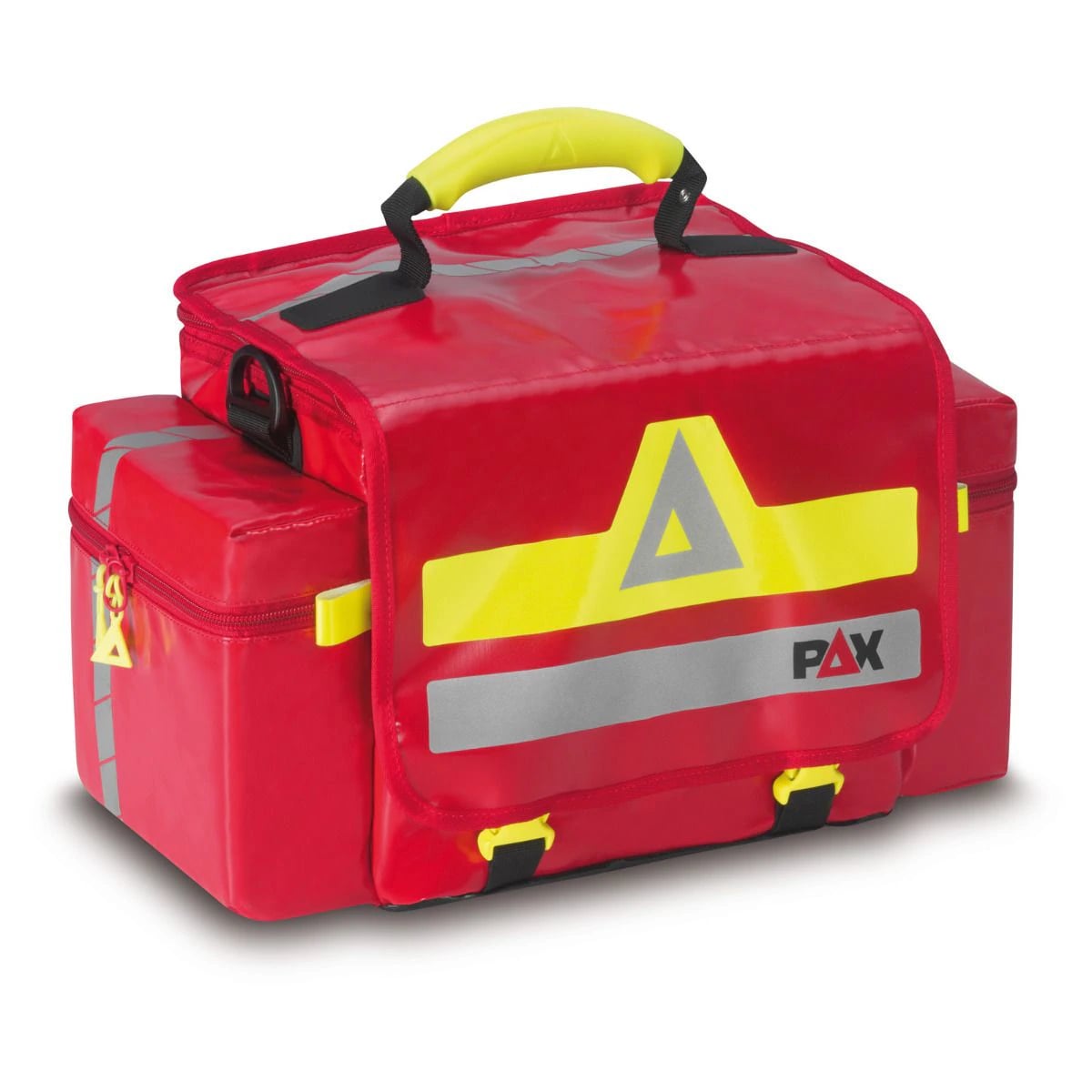 Pax USA Emergency Responder Bag with Plan, Red, Zipper Closure, Comfort Grip Carry Handle