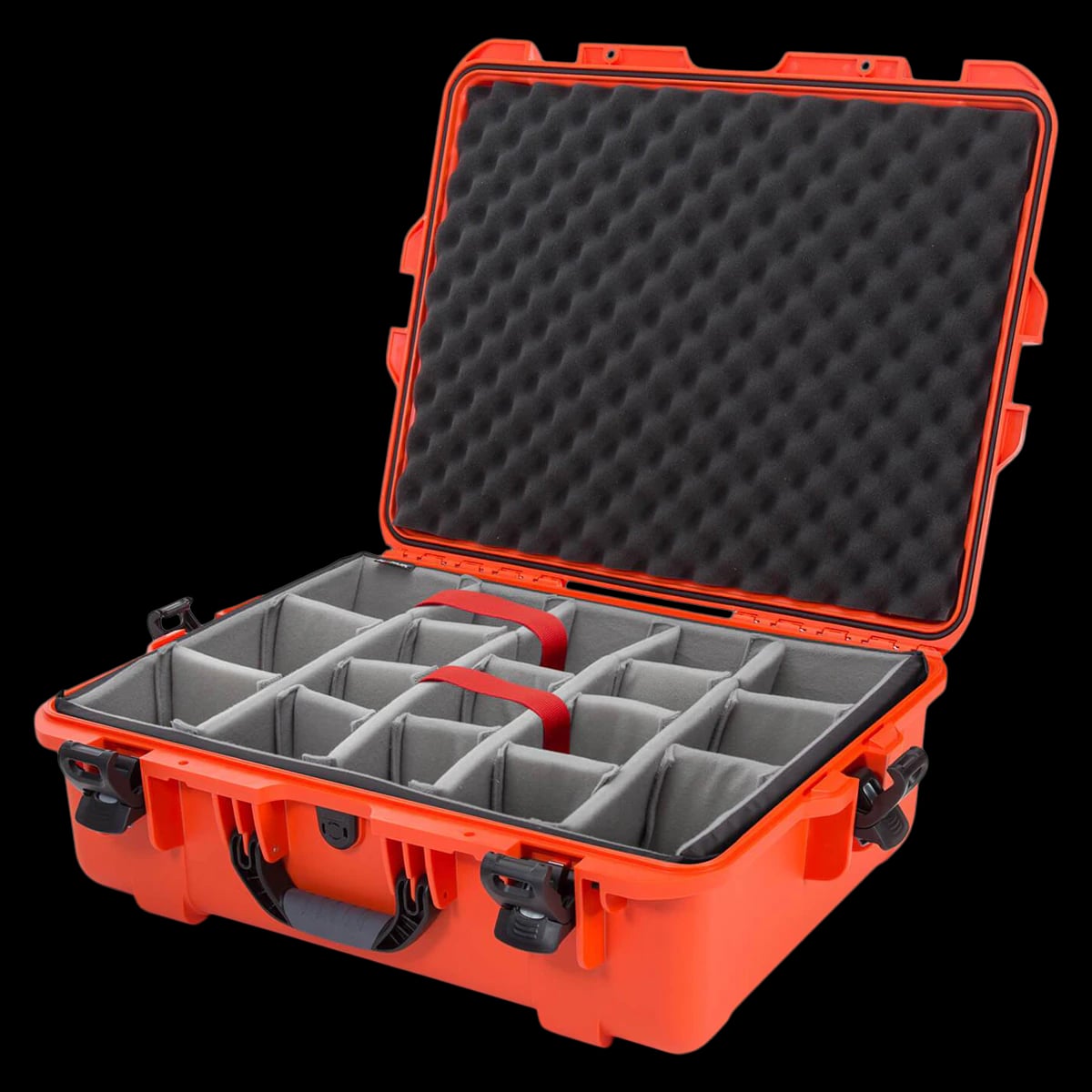 Nanuk 945 Case with Pad Divider, Orange, 25.1 x 19.9 x 8.8 in, Carry Handle