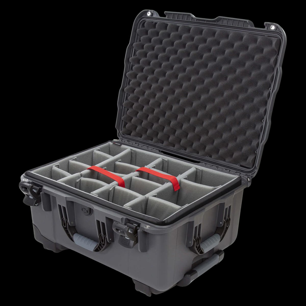 Nanuk Case 950 with Pad Divider, 22.8 x 18.3 x 11.7 inches, Gray with Carry Handle