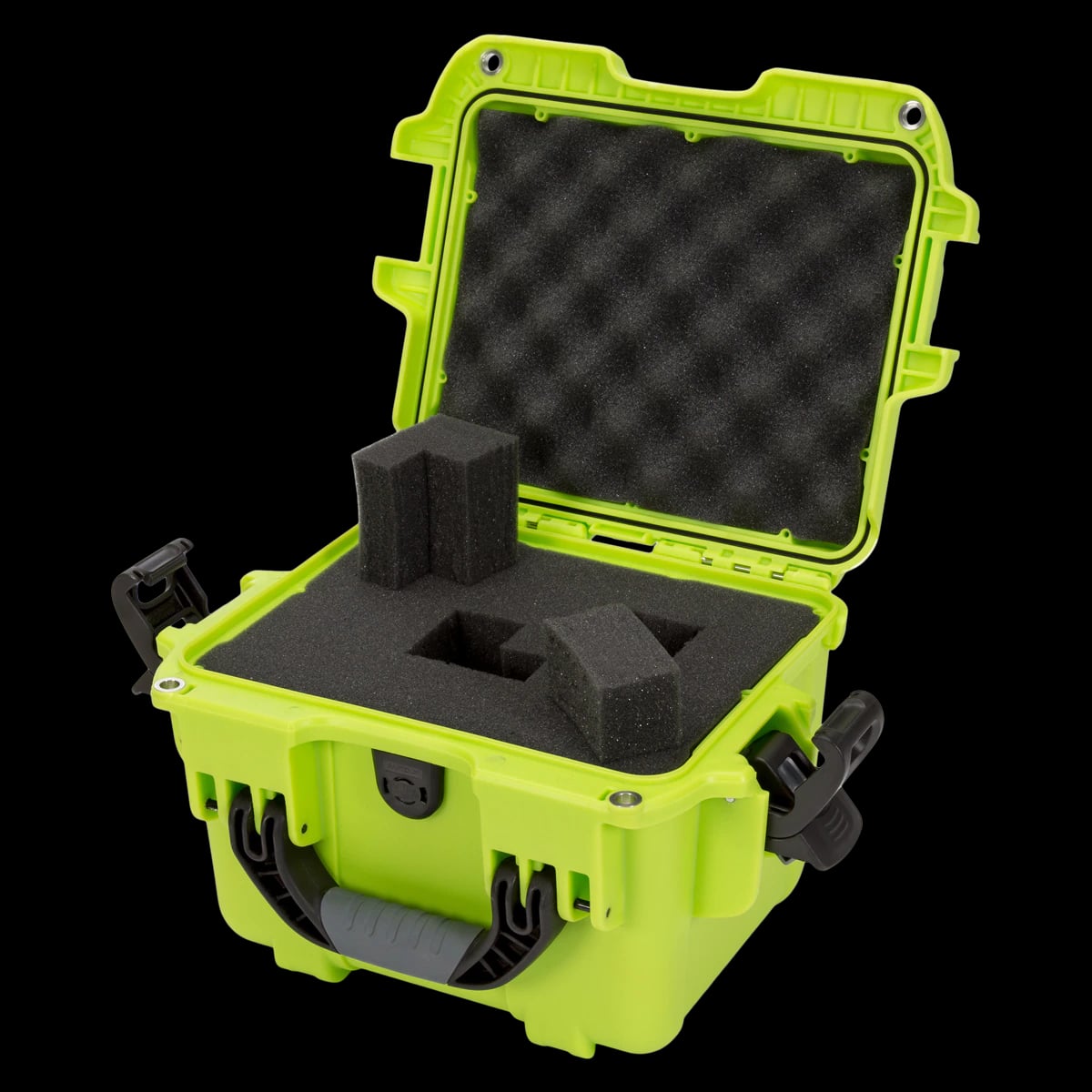 Nanuk 908 Waterproof Hard Case with Custom Foam, Lime Green