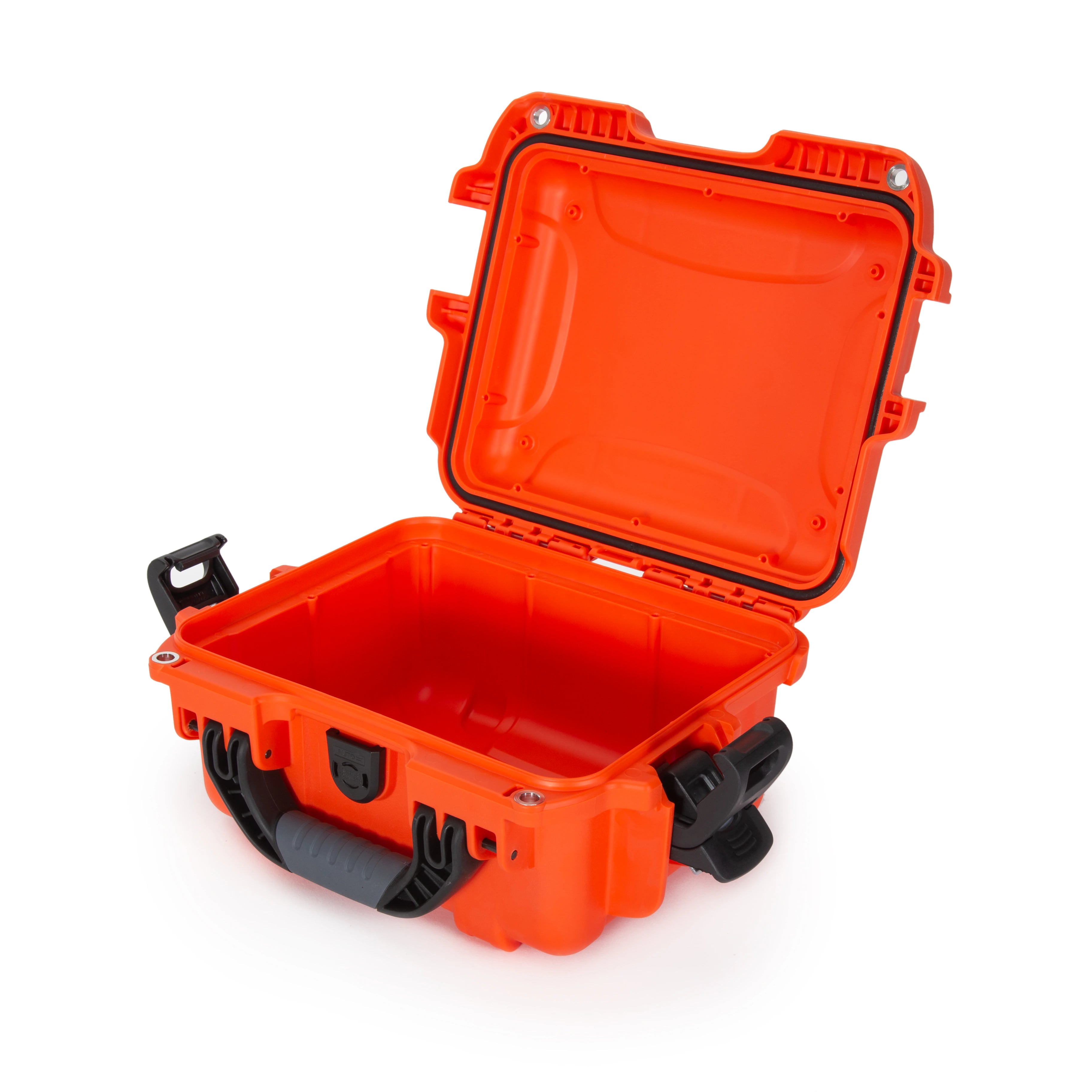 Nanuk 905 Waterproof Case, Orange, 12.5 x 10.1 x 6 in, PowerClaw Latching System, Soft Grip/Ergonomic Handle