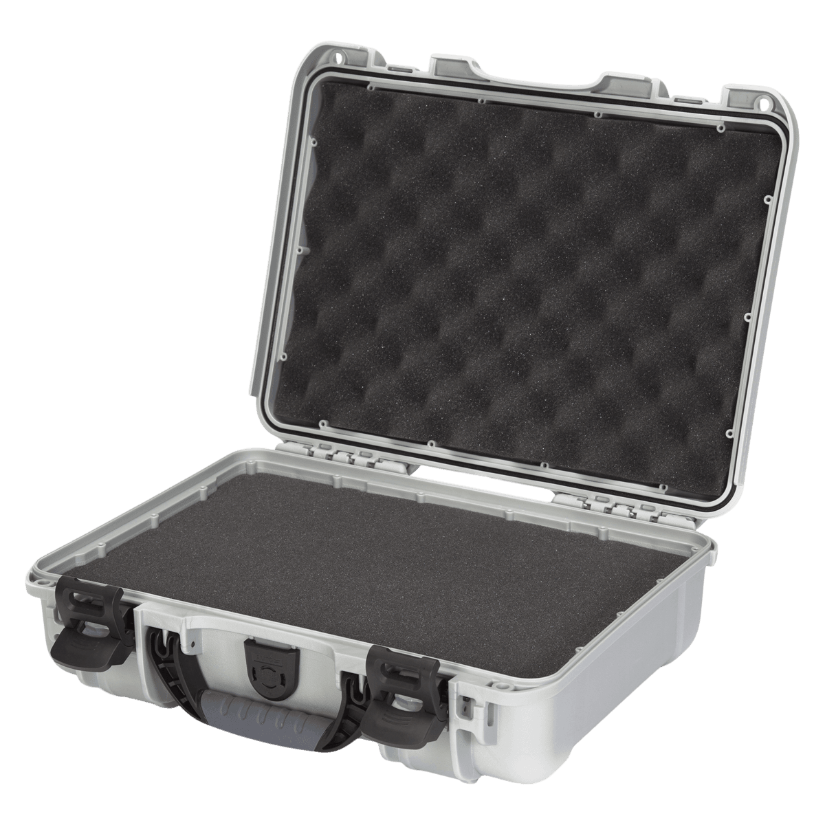 Nanuk 910 Waterproof Hard Case with Foam, Silver, 14.3 x 11.1 x 4.7 in