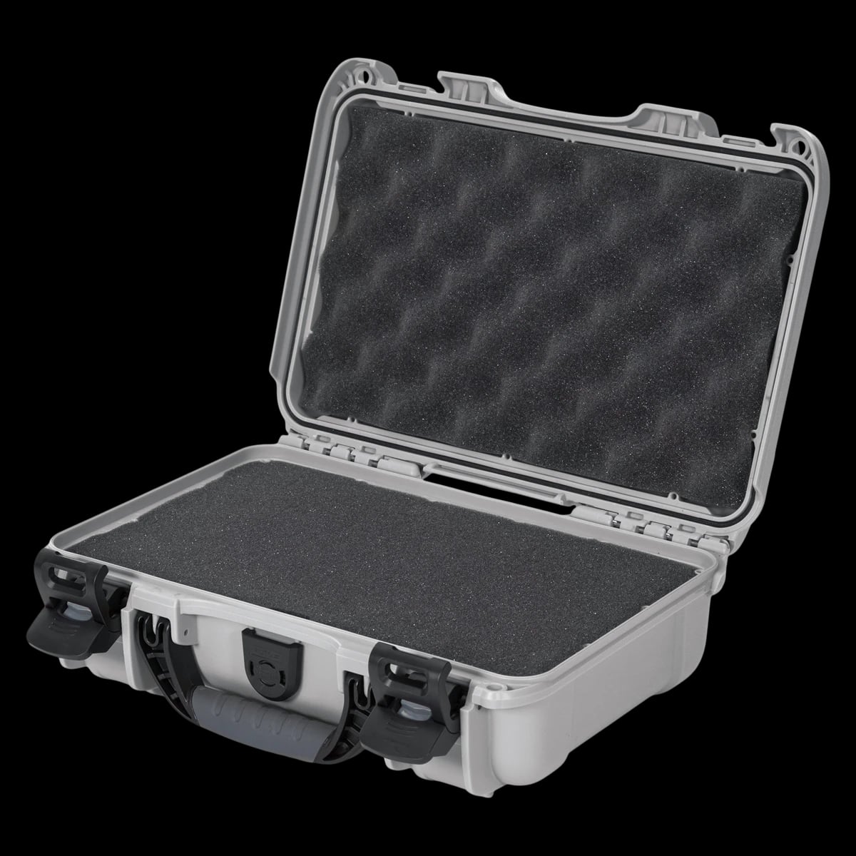 Nanuk 909 Waterproof Case with Foam, Silver, 12.6 x 9 x 4.4 inches
