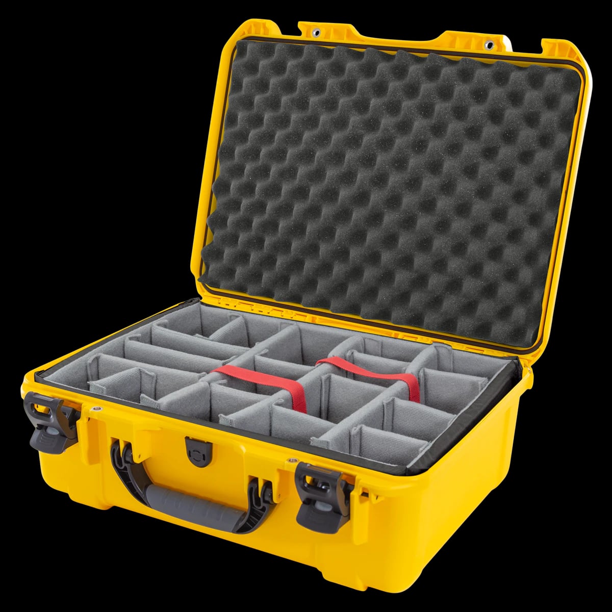 Nanuk 940 Waterproof Case with Padded Divider, Yellow, 21.7 x 16.9 x 8.5 in