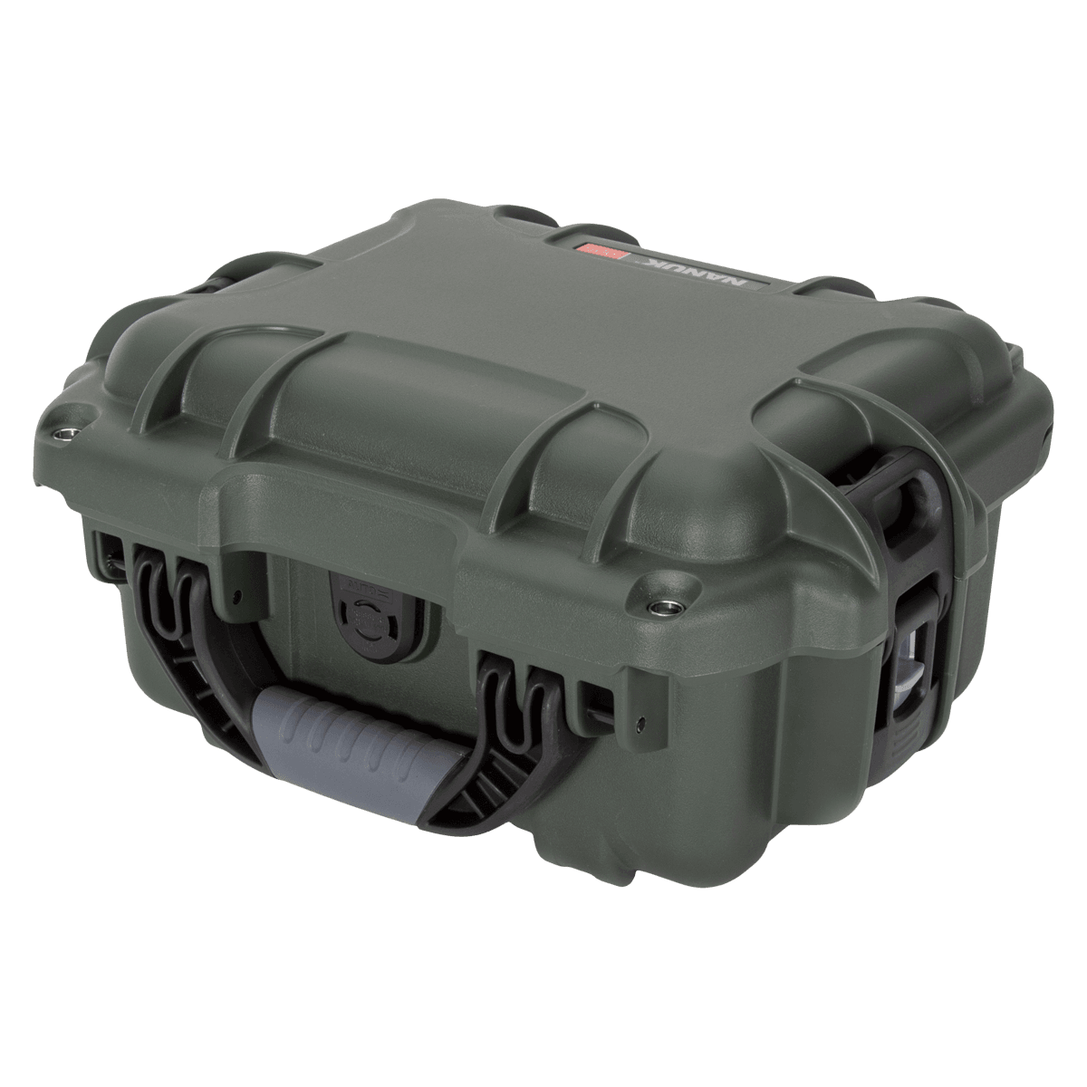 Nanuk 905 Waterproof Case with Foam, Olive, 12.5 x 10.1 x 6 in, Latch Closure, Soft Grip/Ergonomic Handle