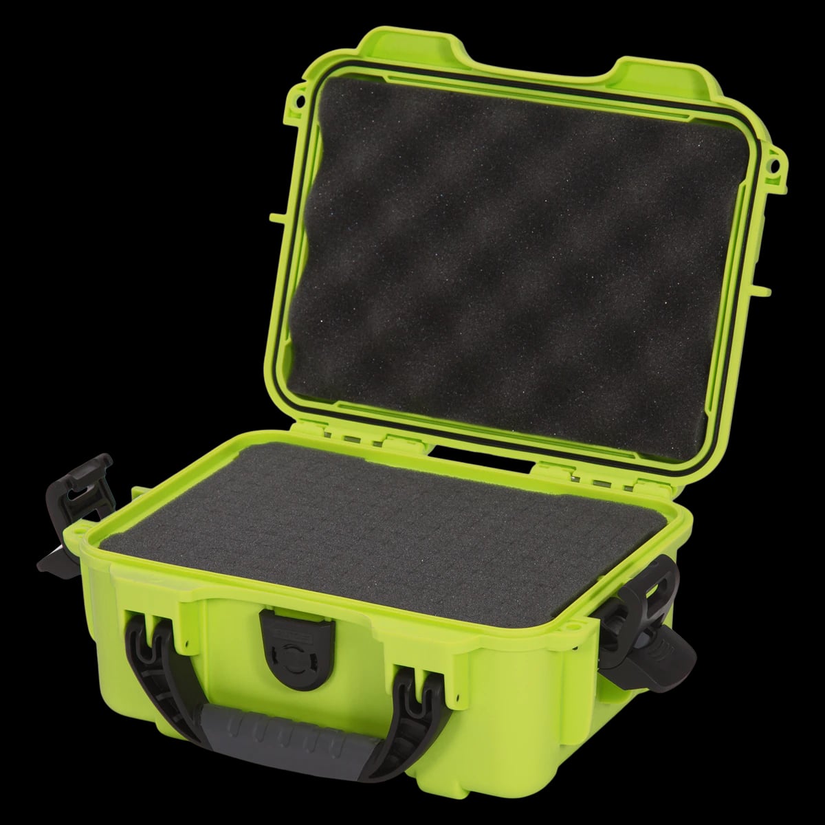 Nanuk 904 Waterproof Case with Foam, Lime, 10.2 x 7.9 x 4.5 in, Latch Closure, Soft Grip/Ergonomic Handle