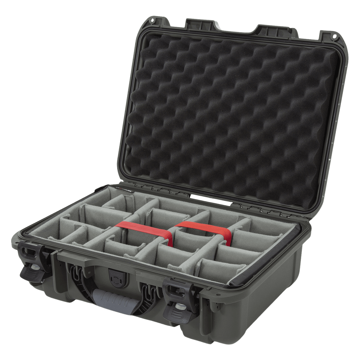 Nanuk 925 Waterproof Case with Padded Divider, Olive, 18.7 x 14.8 x 7 in