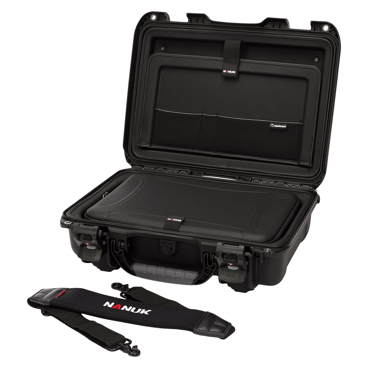 Nanuk 923 Laptop Case, Black, 18.6 x 14.4 x 6.3 in, TSA Latches, Soft Grip/Ergonomic Handle