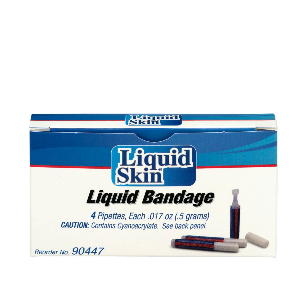 Liquid Skin Topical Skin Adhesive Cyanoacrylate, 0.017 oz, Purple, 4/Box