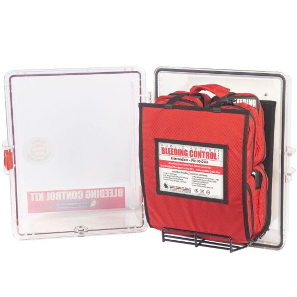 North American Rescue Public Access Bleeding Control Kit, Red