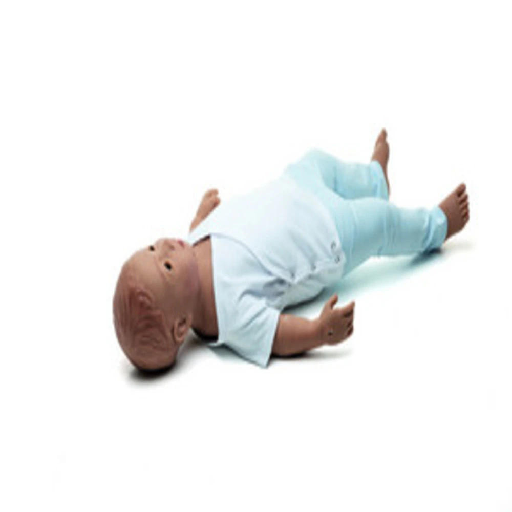 Laerdal SimBaby Full Body Training Manikin, 28" Medium Skin Female Baby with QCPR Technology, Includes NiMH Battery, Clothing, Trolley Bag, and Accessories