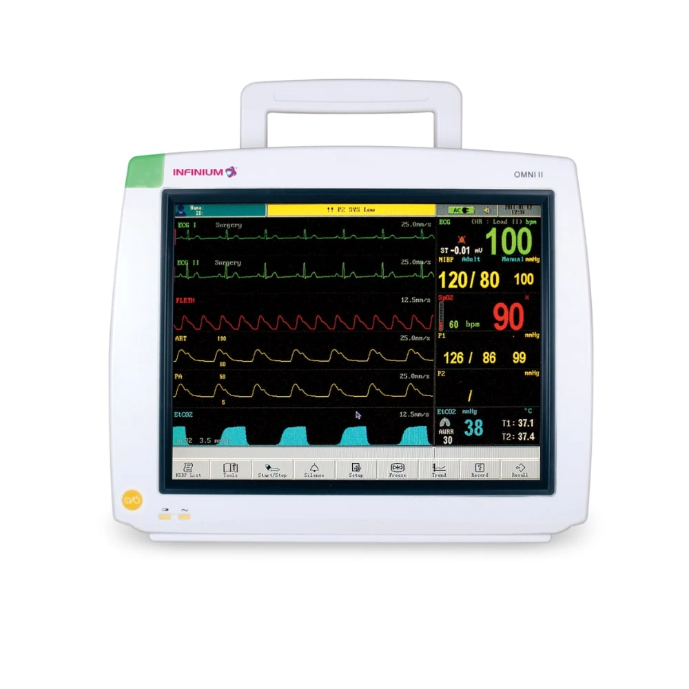 Infinium Medical Omni II Vital Signs Patient Monitor, 12" Display