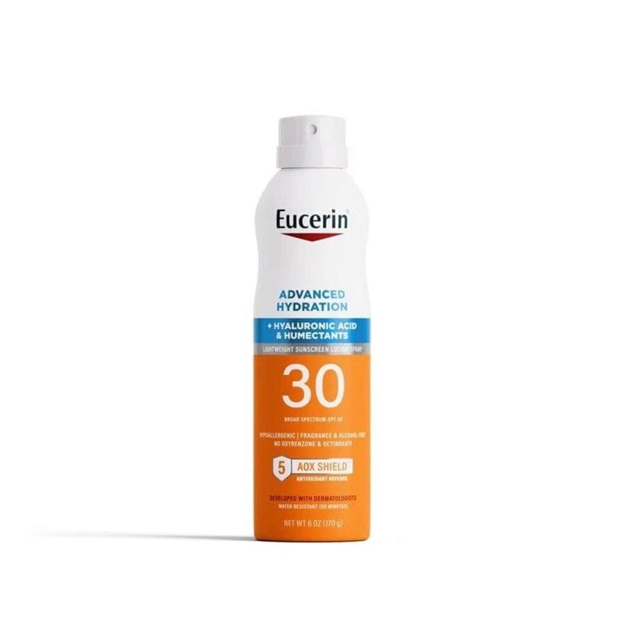 Eucerin Sun Hydra Spray Sunblock Spray, Fragrance Free, SPF 30, 12/Case
