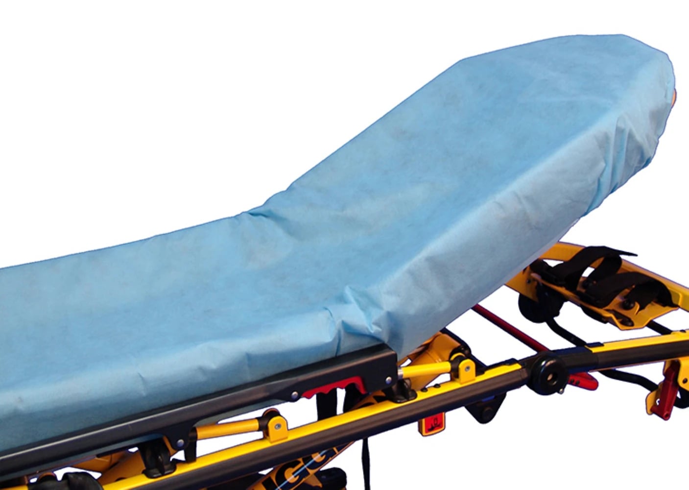 SureFit Stretcher Fitted Sheet, Non-Sterile, Extended Length, 34x84", Blue, 50/Case