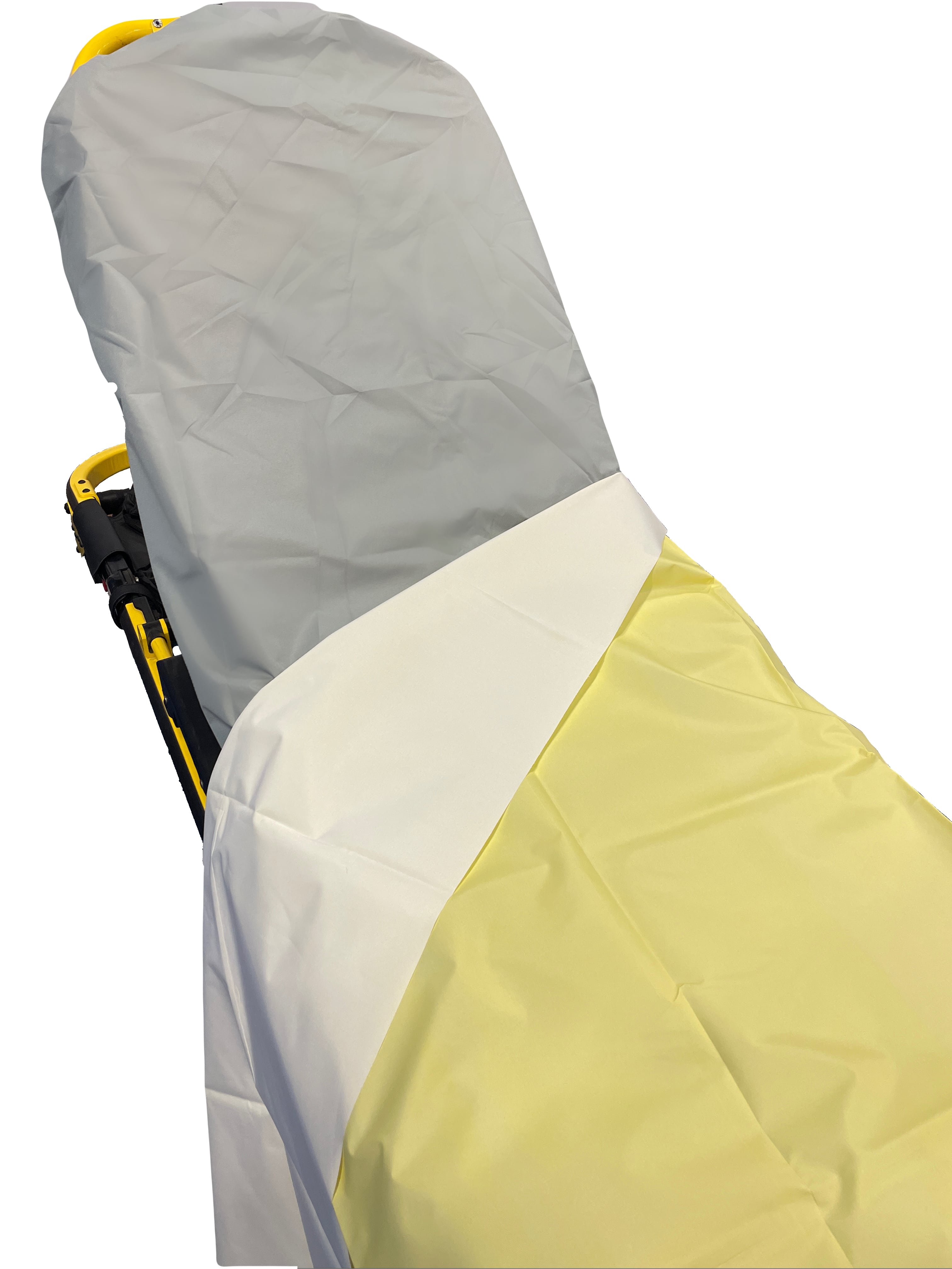 VG Emergency Reusable Blanket, Yellow/White, Soft Woven, 50" x 84"