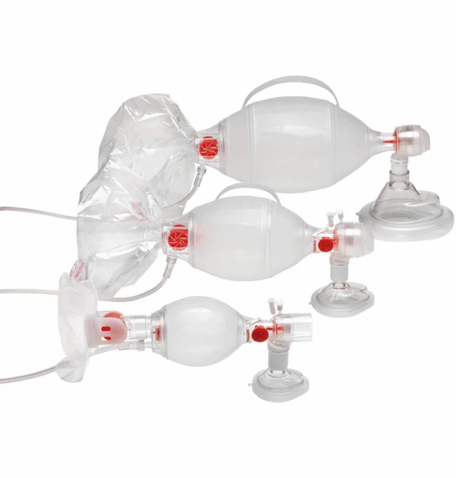 Ambu SPUR II Disposable BVM Resuscitator, Pediatric, with PEEP Valve, 12/Case