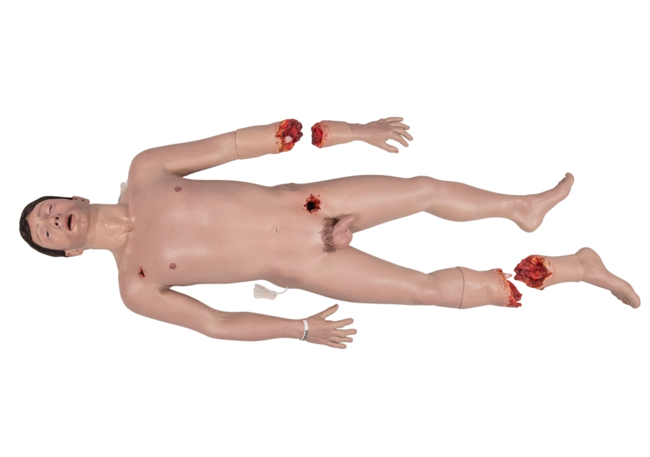 Safeguard SimBodies ProMale Full Body Manikin, Light Skin, Male, Each