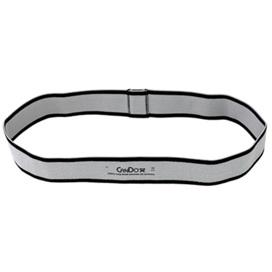 CanDo Loop Plus 18" Extra Heavy Resistance Exercise Loop, Silver, XX Hvy