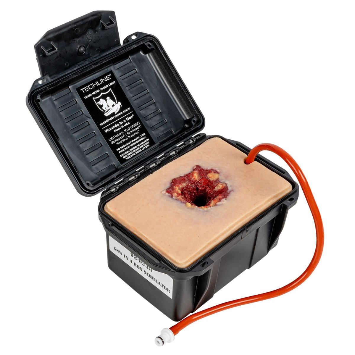 North American Rescue GSW Wound Care Simulation Unit (Gunshot Wound Simulator in a Box), 6.69 x 4.63 x 3.88 in, Each