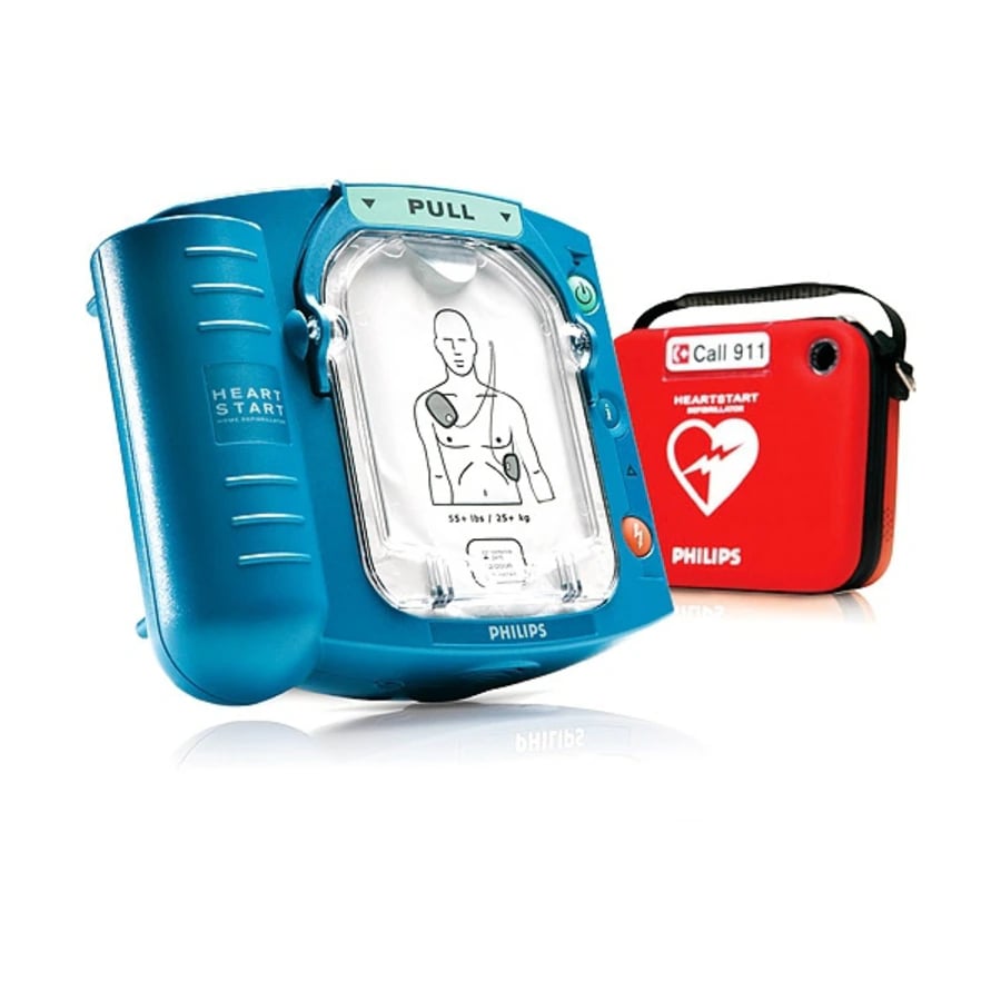 Philips HeartStart OnSite AED Defibrillator, Automatic, Lithium Ion Battery, Blue/White, Each