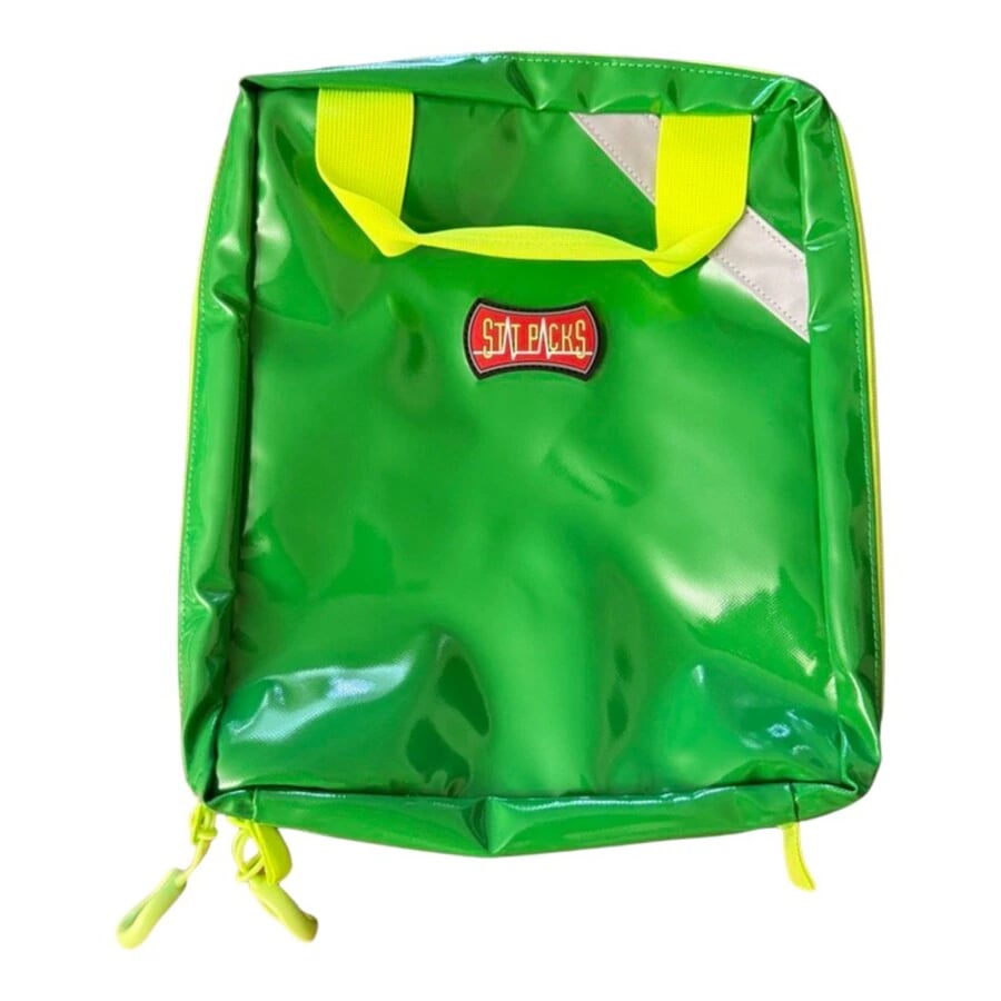 StatPacks I-gel EMS Bag, Green, Zipper Closure with Carry Handle