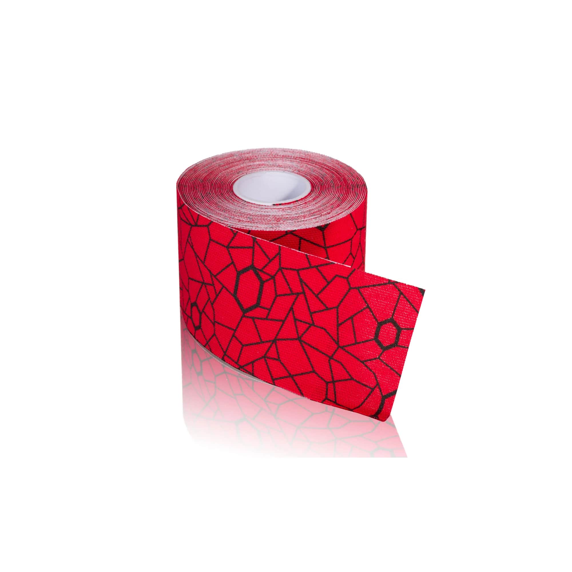 TheraBand Kinesiology Tape, 98% Cotton/2% Spandex, 2" x 16.4', Red/Black, Each