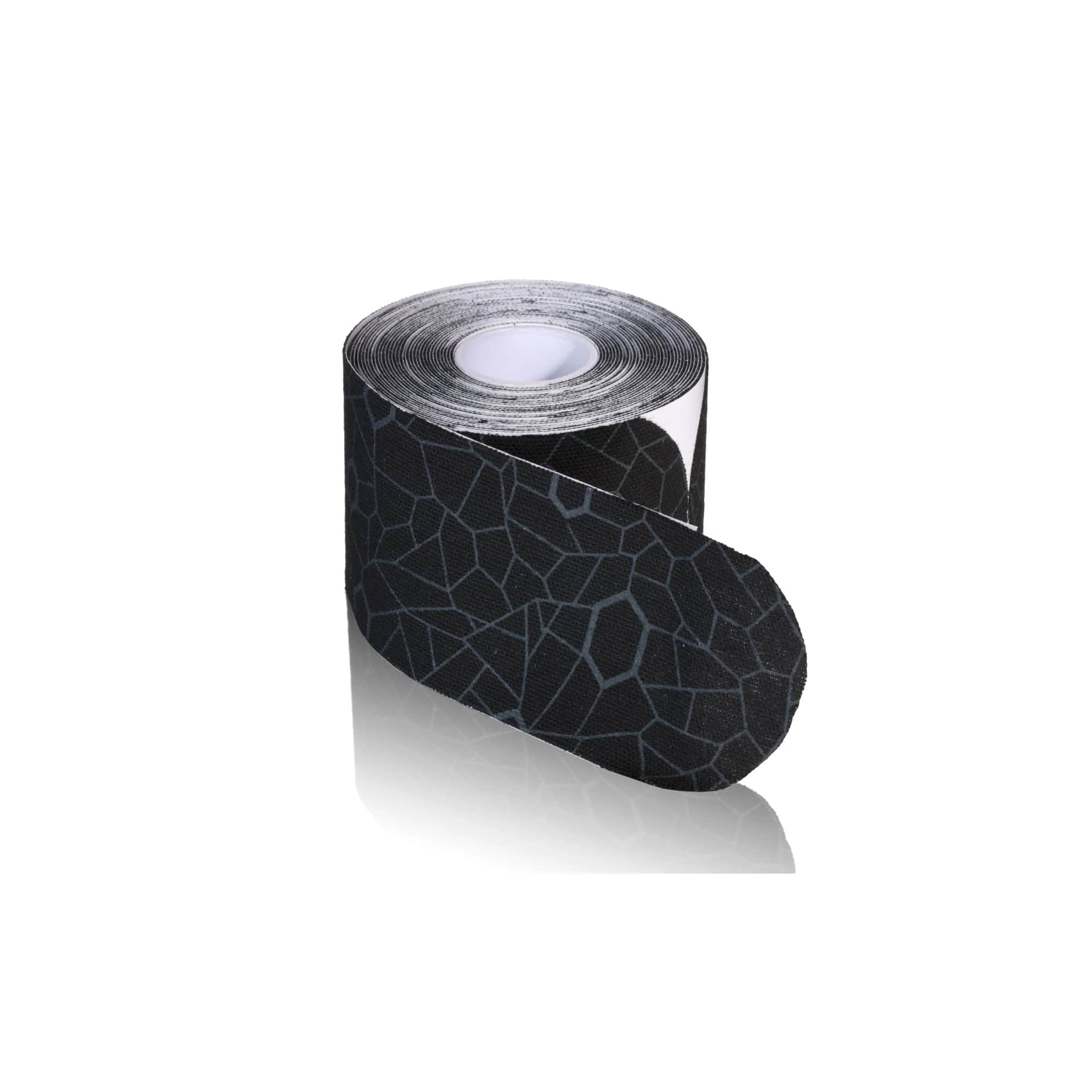 TheraBand Kinesiology Tape Precut, Black/Gray, 2" x 10", 20/Box