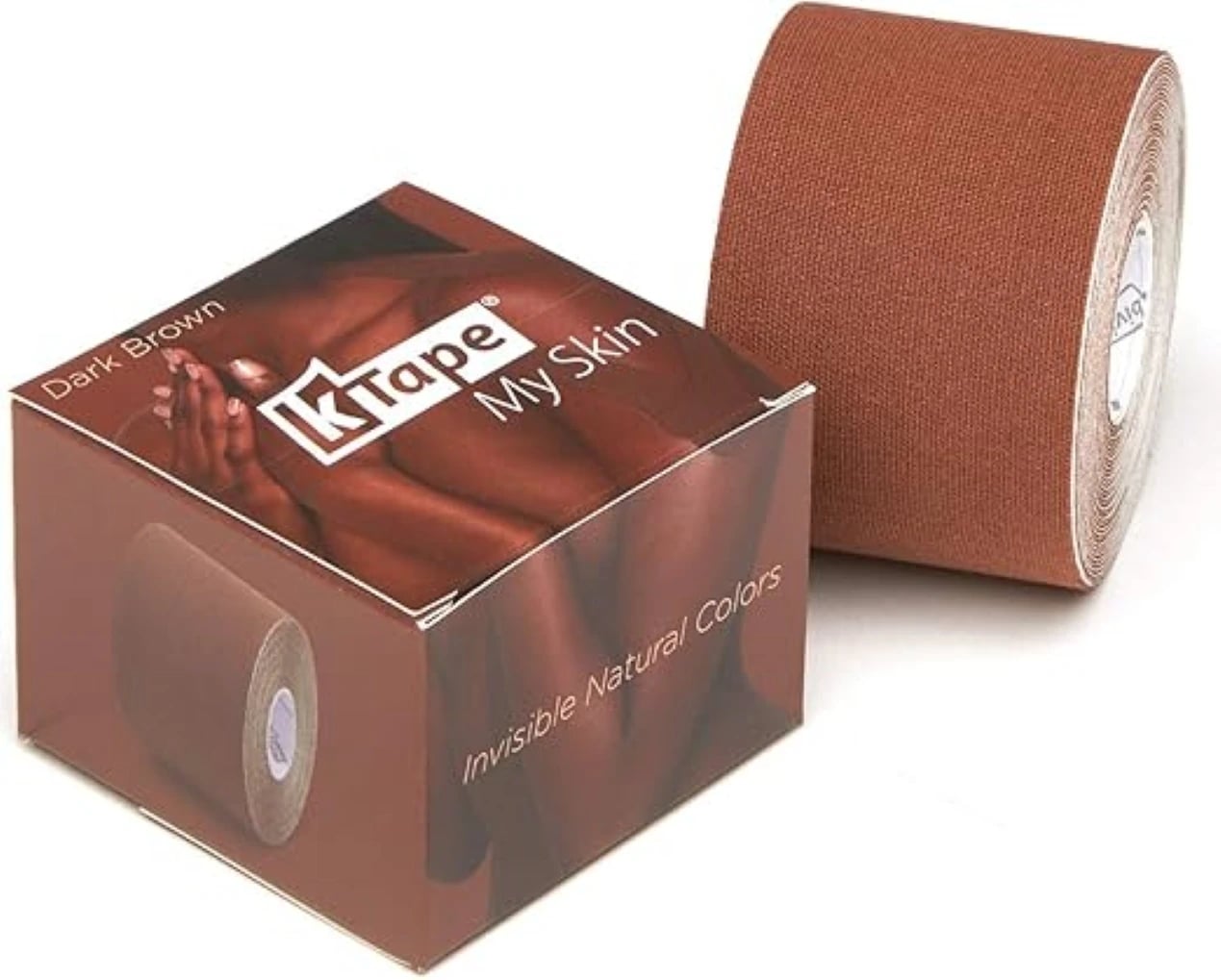 Kinesio K-Tape My Skin Dark Brown Athletic Tape, 2" x 16.4', 96% Cotton/4% Spandex, Each
