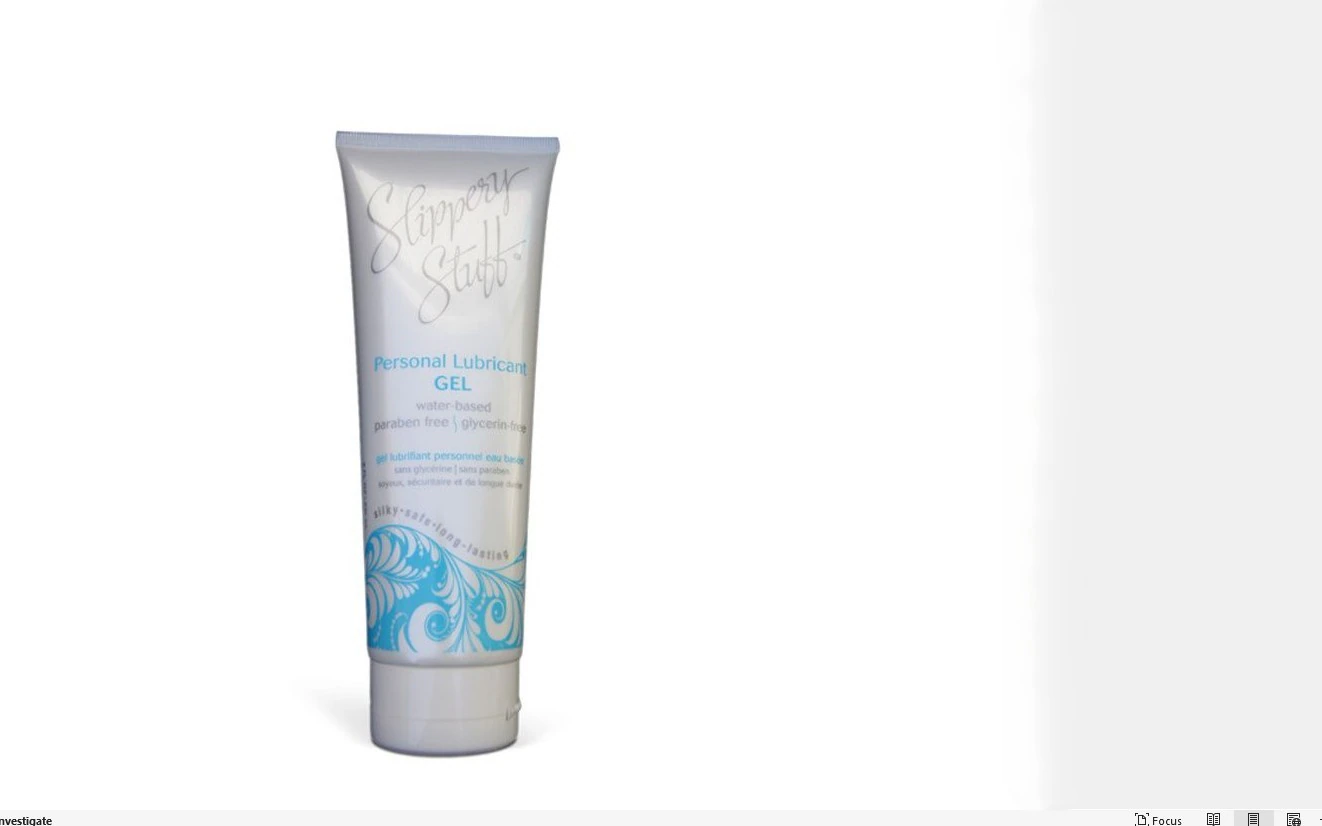 Slippery Stuff Personal Lubricant Gel, Glycerin Free, Fragrance Free, 8 oz Tube