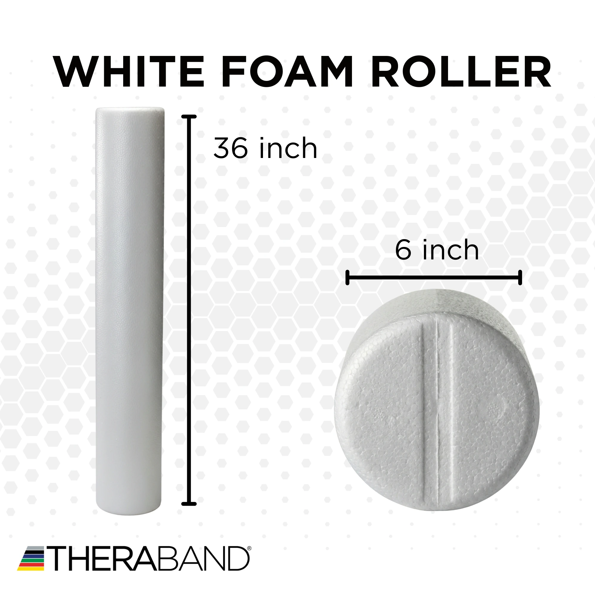 Sammons Preston Foam Roller, Round, 6" x 36"