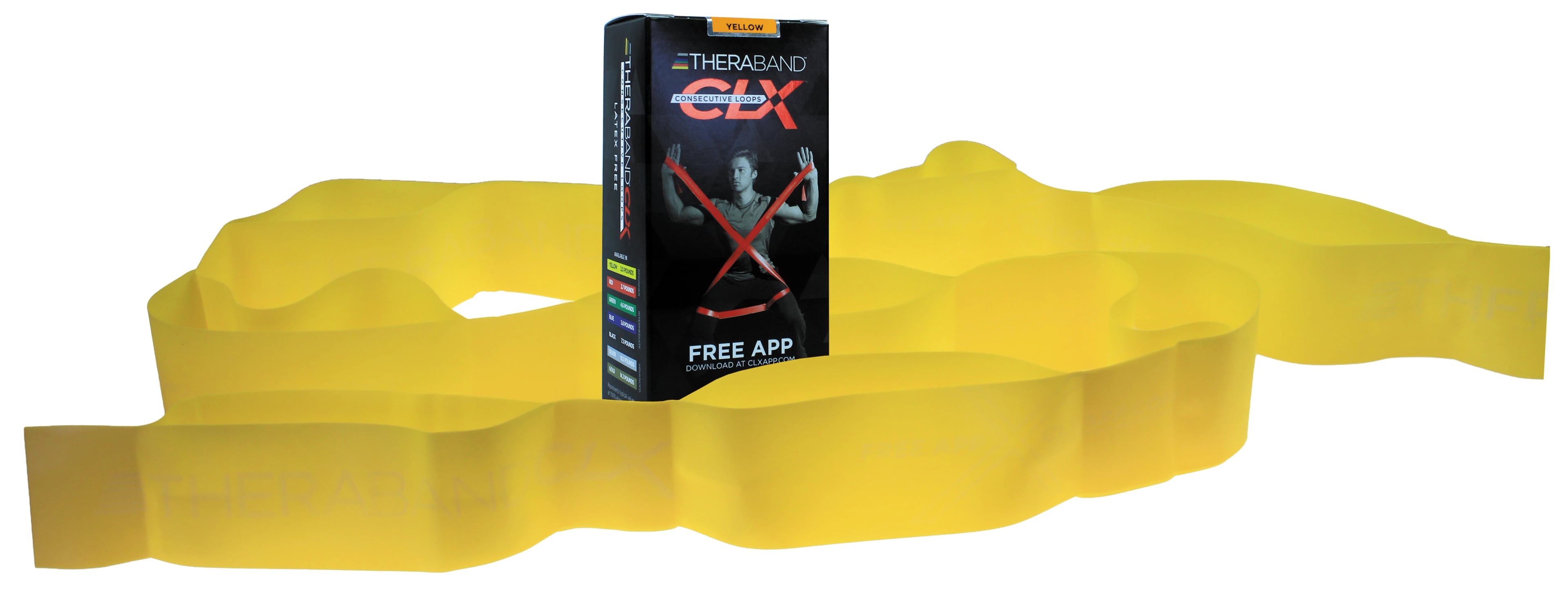 TheraBand CLX Resistance Band, 12/Box