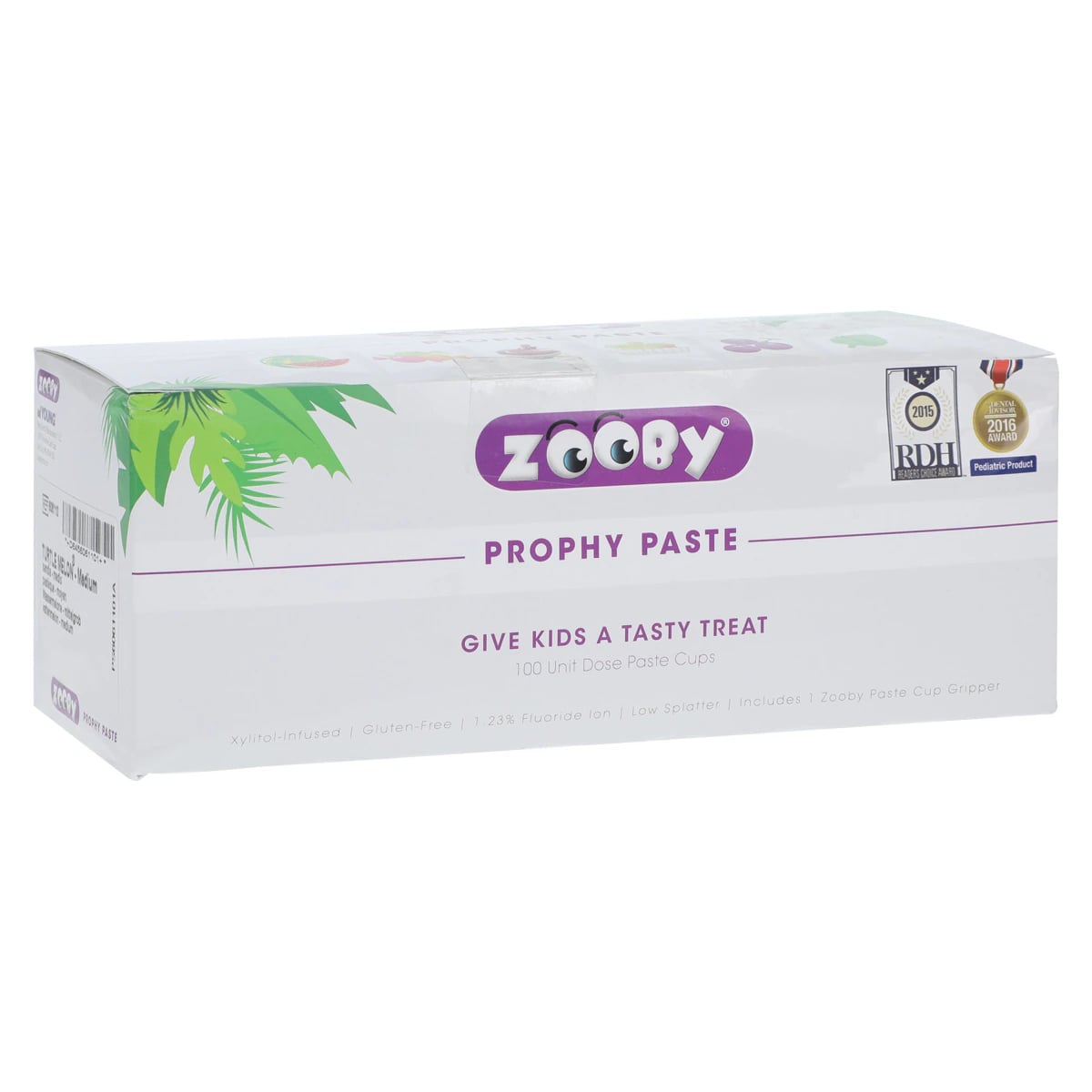 Zooby Prophy Paste, Turtle Melon, Medium Grit, Unit Dose Cups, 100/Pkg, 606110