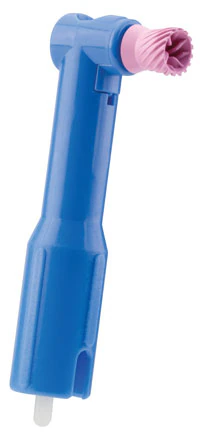 Young Dental Classic Elite Flex Disposable Prophy Angle, Latex-Free, Soft Pink Cup with Spiral Ridges, 90° Angle, 1200/Pk, 138912